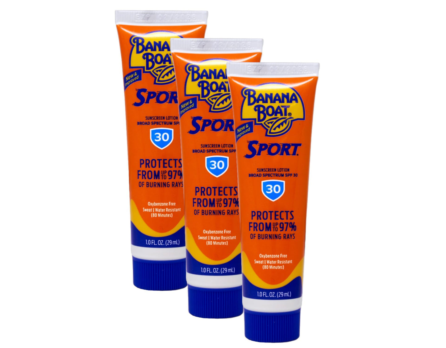 Banana Boat Sport Performance Sunscreen Lotion 30 SPF 1 oz (Pack of 3) Beauty & Personal Care Banana Boat