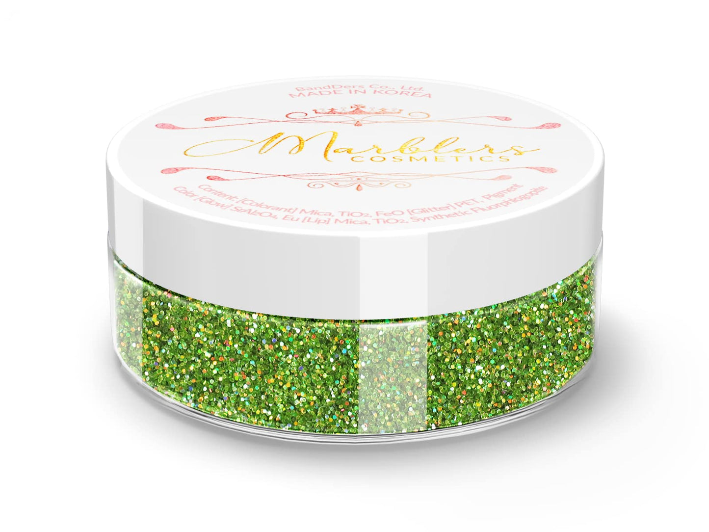 MARBLERS Holographic Face & Body Glitter [Holo Apple Green] 0.18oz (5g) | Fine | Non-Toxic | Cruelty-Free | Festival, Rave & Party Makeup | Eye, Hair Beauty & Personal Care MARBLERS