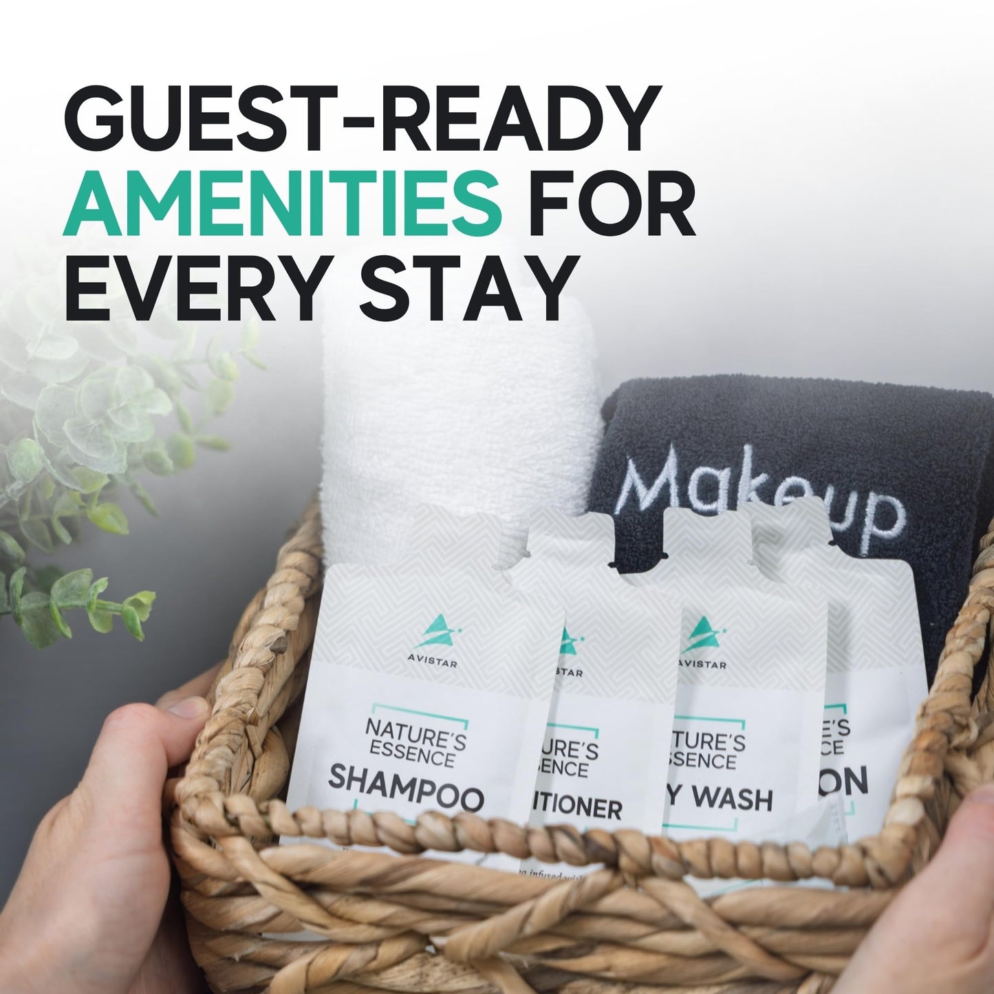 100 Hotel Soap & Bulk Toiletries Packets - Travel Essentials for BnB Hosts & Guests - Hotel Shampoo & Conditioner Supplies for Guests, Hotel Beauty & Personal Care Avistar