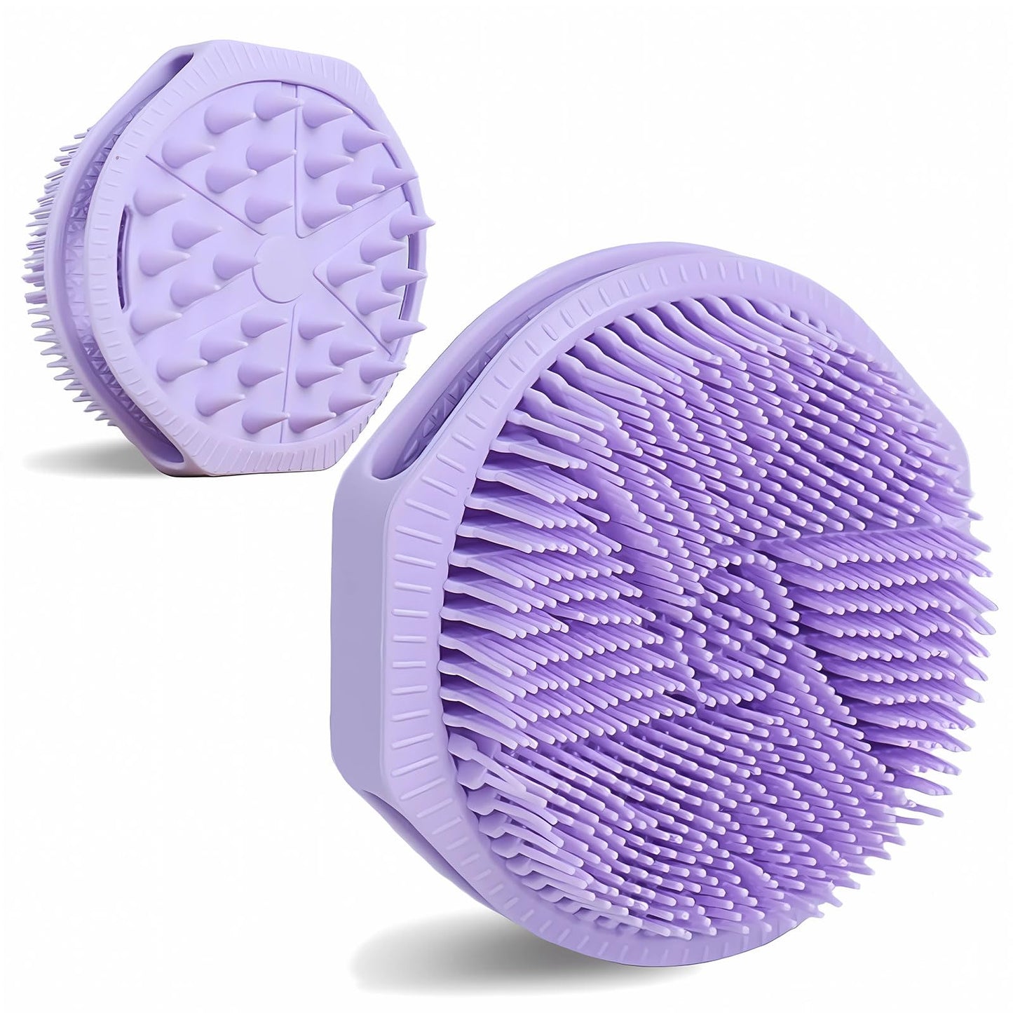 Dual-Sided Silicone Body Scrubber, Silicone Loofah for Shower Exfoliating Body Brush Scrubber for Men and Women for All Skin, Scalp Massager Lather Beauty and Personal Care OTHIX