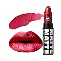 Ruby Kisses Lipstick, Matte Finish, Long-Lasting, Highly Pigmented, Smooth Apply, Full Coverage Lip Color Makeup (Metallic Red) Beauty & Personal Care Ruby Kisses