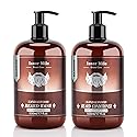 ISNER MILE Beard Wash & Conditioner Set for Men - 17 oz Shampoo with Biotin, Argan & Jojoba Oils for Smooth, Soft, and Strengthened Beard - Sandalwood Beauty & Personal Care ISNER MILE