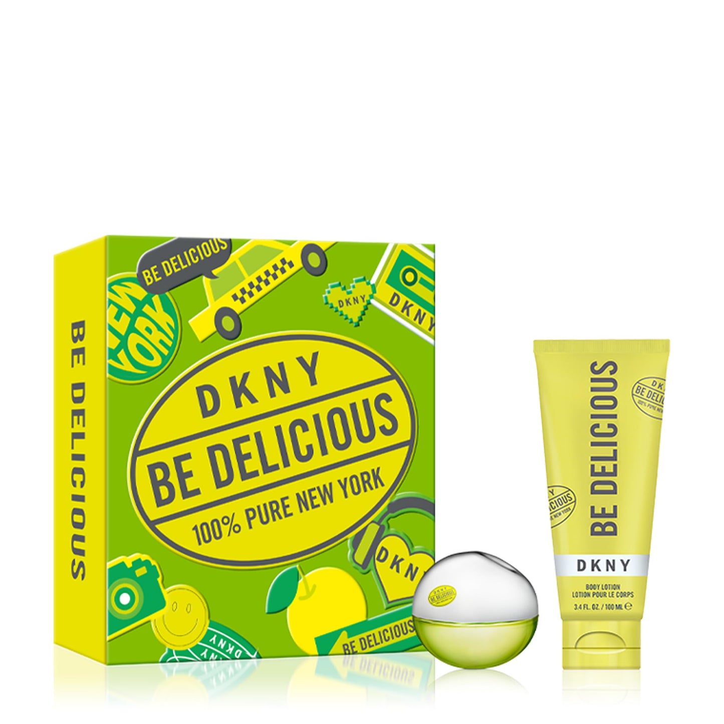 DKNY Be Delicious Eau de Parfum 2 Piece Gift Set For Women - Perfume Spray 1.0 Fl. Oz. & Body Lotion 3.4 Fl. Oz. Beauty & Personal Care DKNY