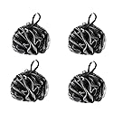 SEVENHEAD Bath Sponge Shower Loofahs, Gray, 50g/Piece, Mesh Pouf Bath Scrunchies Body Wash Puff(Set of 4) Beauty & Personal Care SEVENHEAD