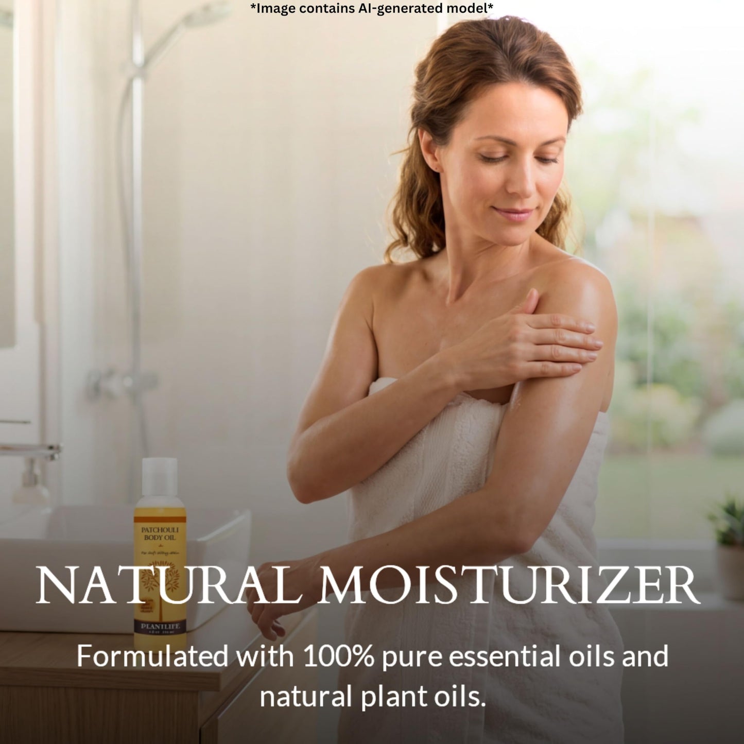Plantlife Patchouli Body Oil - Moisturizing Natural Body Oil for All Skin Types - Nourishing Dry Skin and Making It Feel Soft and Silky for Women Beauty and Personal Care Plantlife