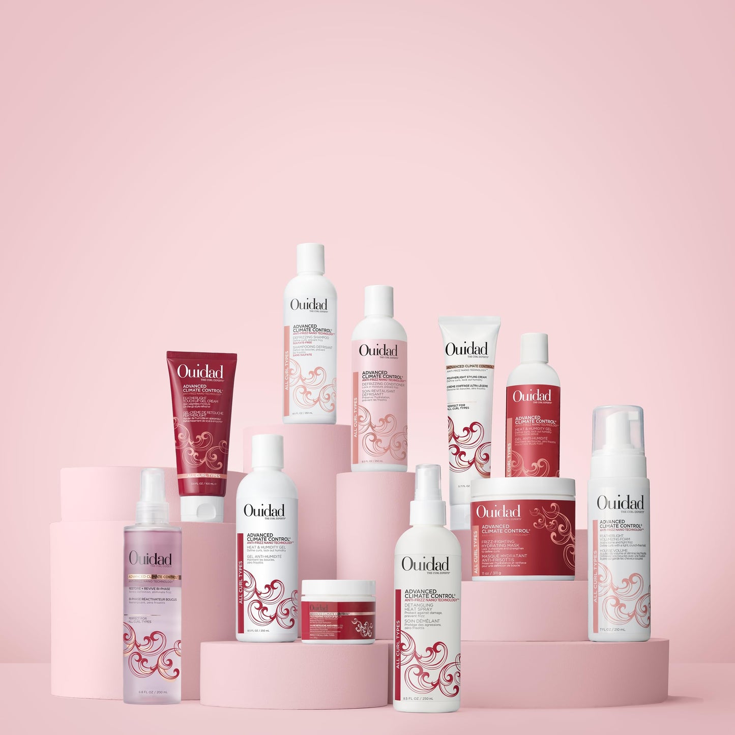 Ouidad Advanced Climate Control Volumizing Foam - 7 fl oz, Lightweight Hair Styling Foam, Anti-Frizz Nano Technology, Adds Volume, Fights Frizz Beauty & Personal Care Ouidad