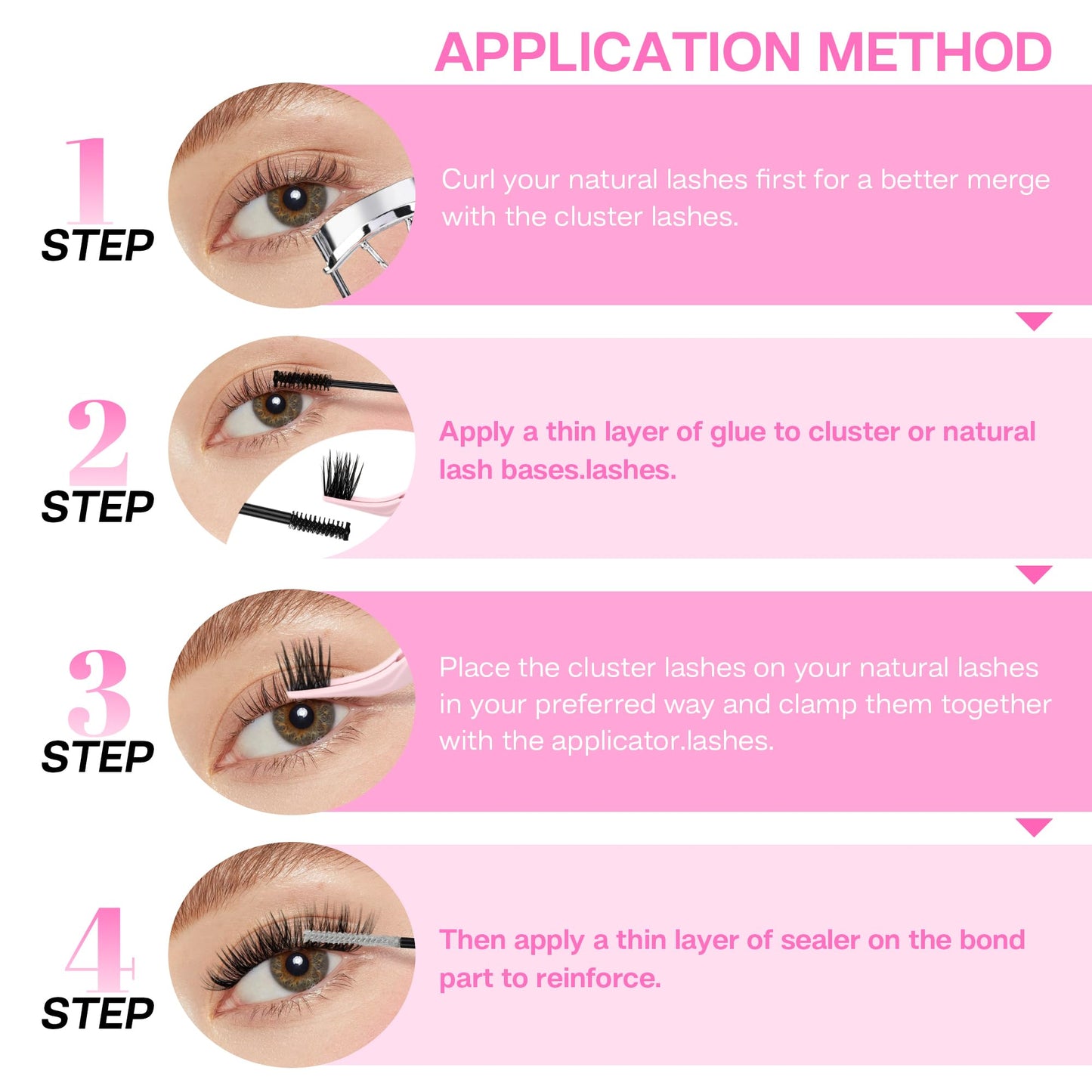 CALAILIS Lash Glue, Super Strong Hold Cluster Lash Extension Glue, Waterproof, Fast Drying Beauty & Personal Care CALAILIS
