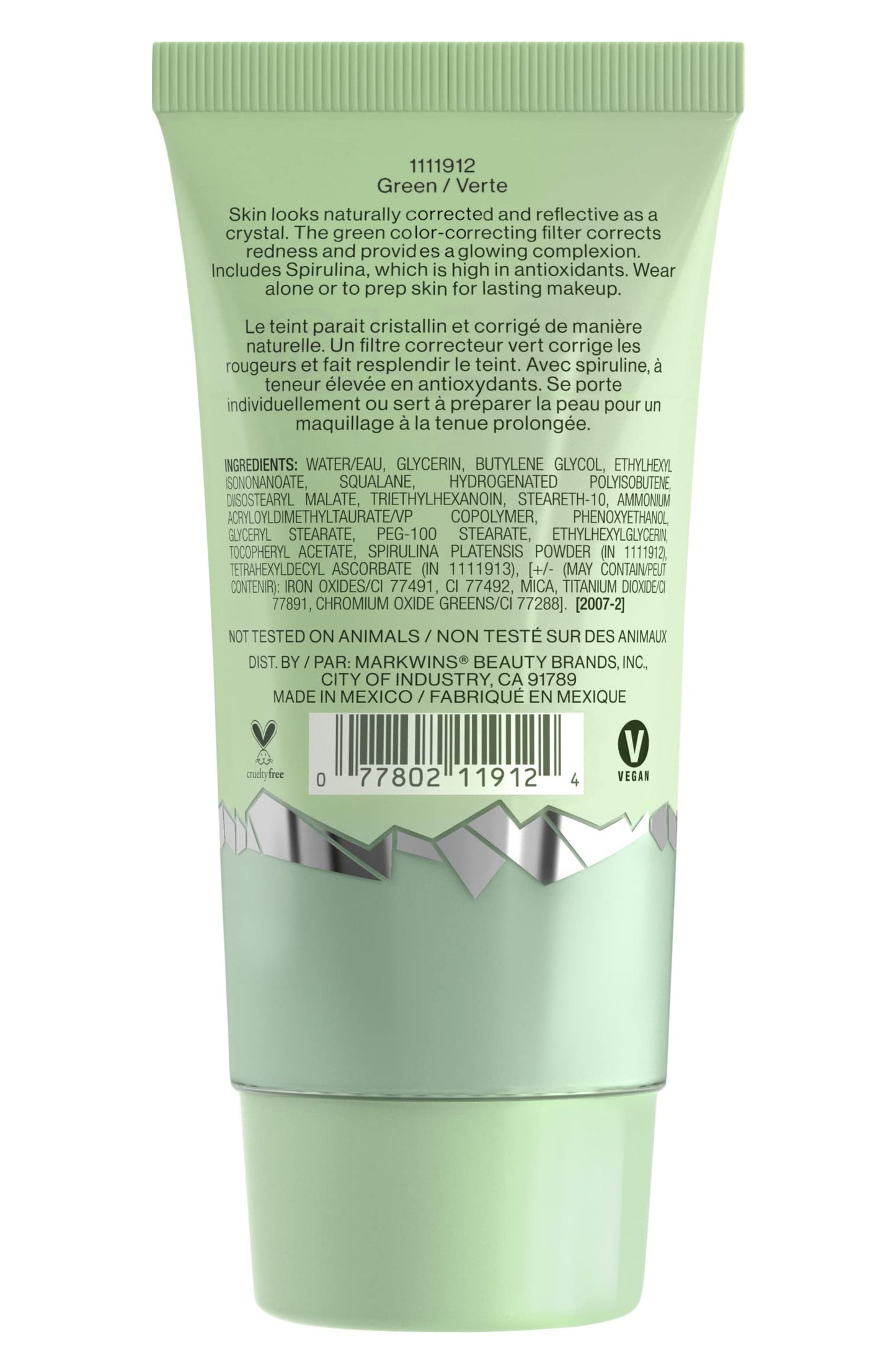 wet n wild Prime Focus Glass Skin Correct Primer Bright Crystal Finish, Green, 0.91 Fl Oz Beauty & Personal Care wet n wild