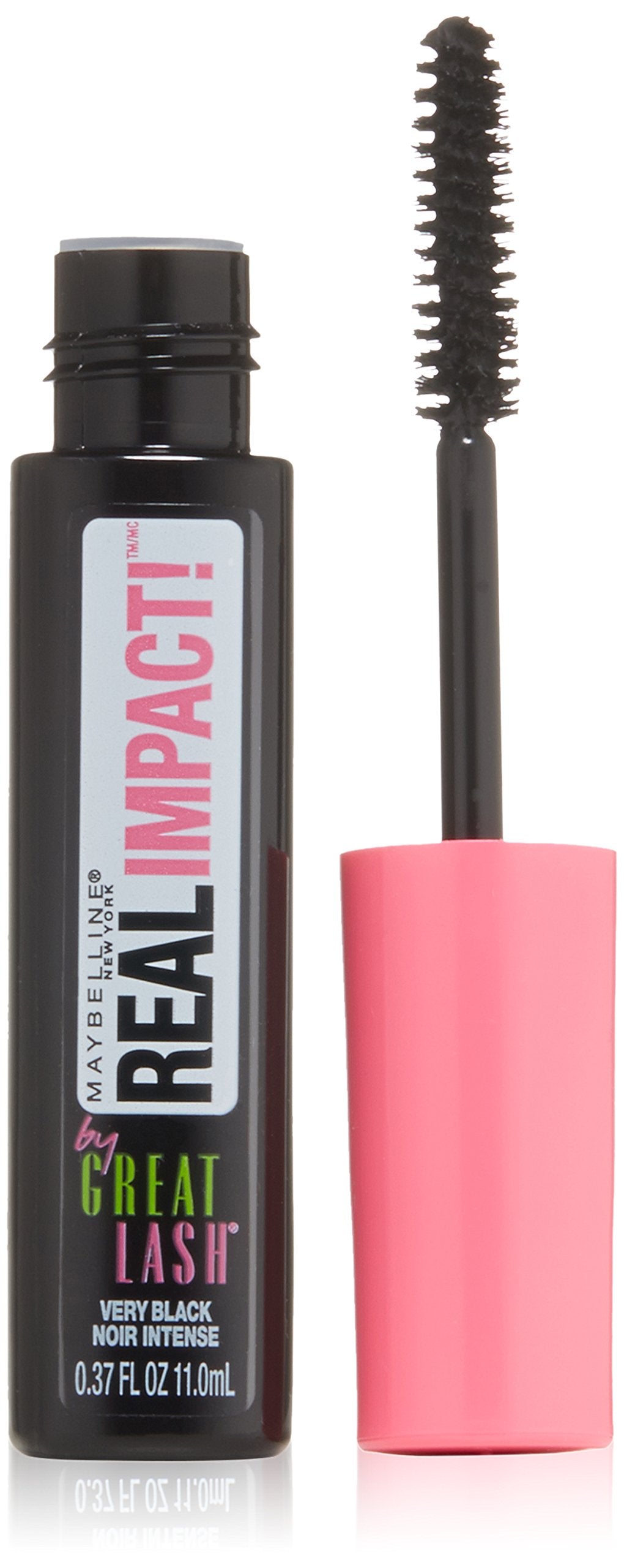 Maybelline New York Great Lash Real Impact Washable Mascara, Very Black, 0.37 Fluid Ounce Beauty & Personal Care MAYBELLINE