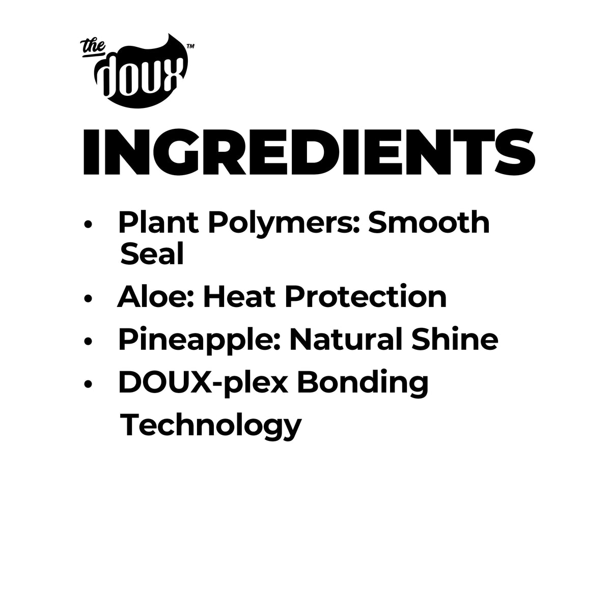 The Doux O.P.P. ONE?PASS PRESS Heat Protection Spray for Hair - Thermal Protector with Jojoba Oil, Aloe & Pineapple - Anti?Frizz Straightening Spray Beauty & Personal Care The Doux