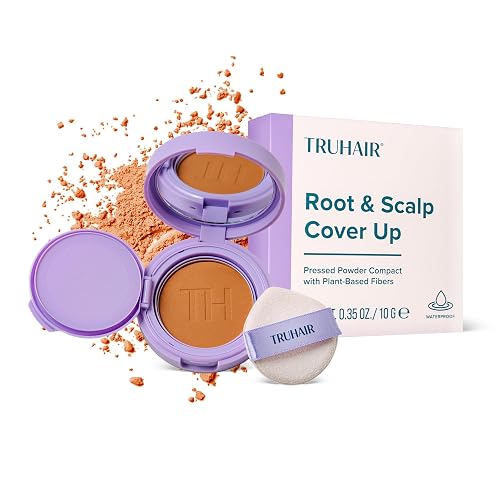 TRUHAIR Root & Scalp Cover Up Pressed Powder Compact, Waterproof, Weightless Hair Coverage & Bald Spot Concealing, Root Touch Up Hair Color for Gray Beauty & Personal Care Truhair