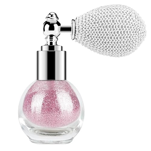 Glitter Powder Spray, Loose Shimmer Powder, Highlighter Spray Makeup for Face Body Hair, Lasting Glitter Hairspray, Cosmetic Sparkling Body Makeup Beauty & Personal Care Shunrenful