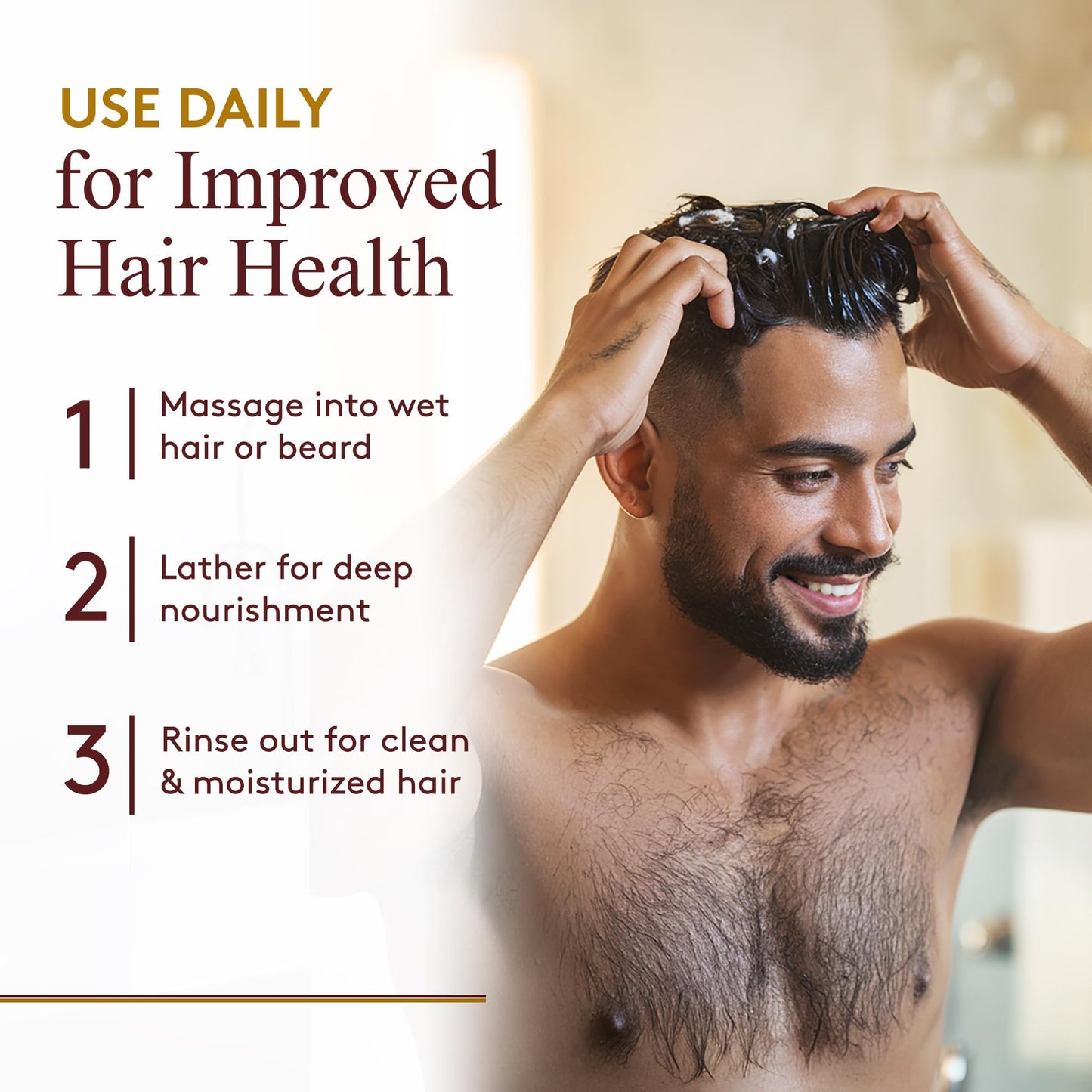 OKAY for MEN Castor Oil Hair & Beard Shampoo - Hydrating Shampoo for Healthy Hair & Beard Growth, Moisturizing Care, Strengthen & Restore Damage Beauty & Personal Care OKAY