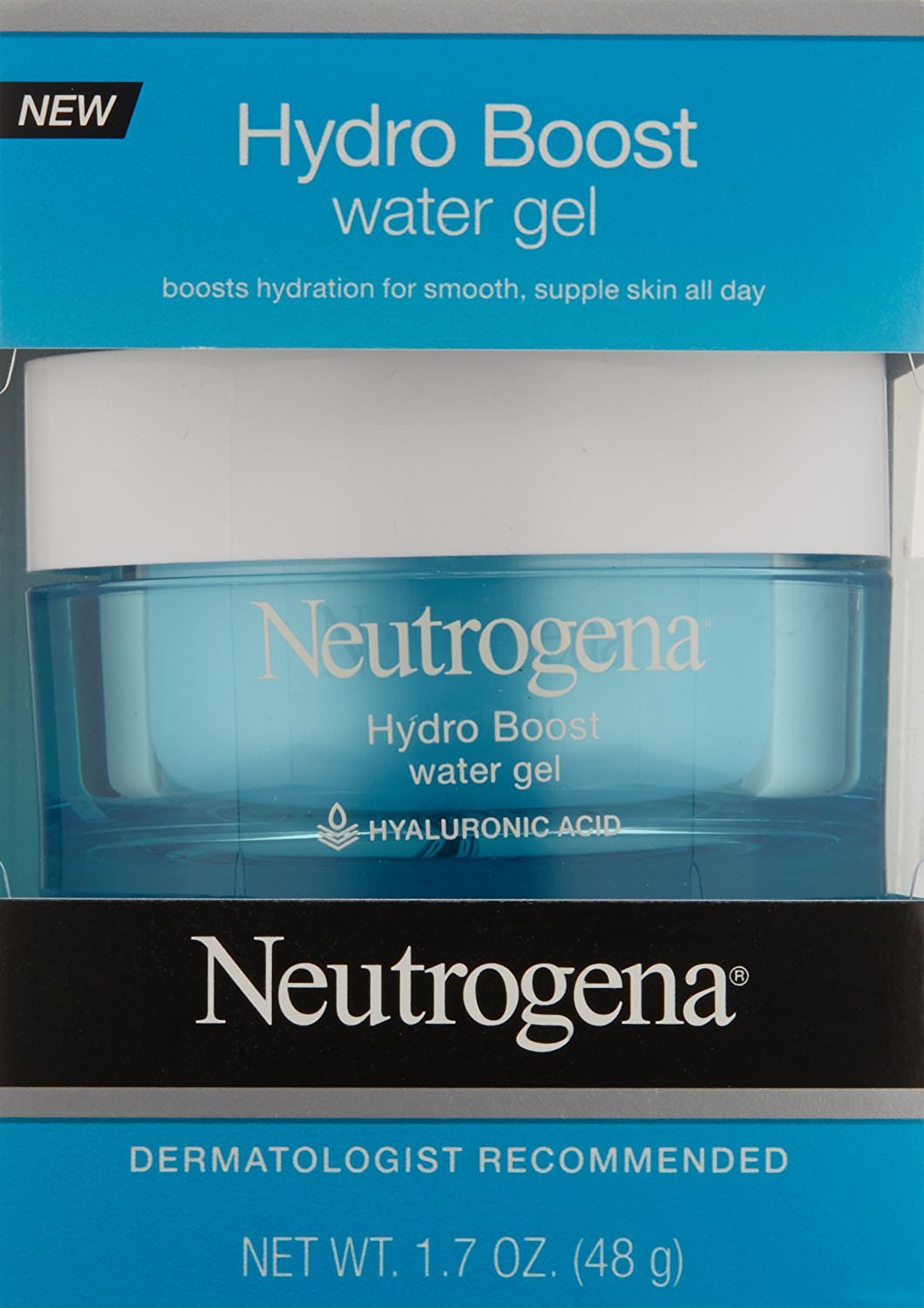 Neutrogena Hydro Boost Hyaluronic Acid Hydrating Water Face Gel Moisturizer for Dry Skin, 2 Pack (1.7 fl. Oz) Beauty & Personal Care Neutrogena