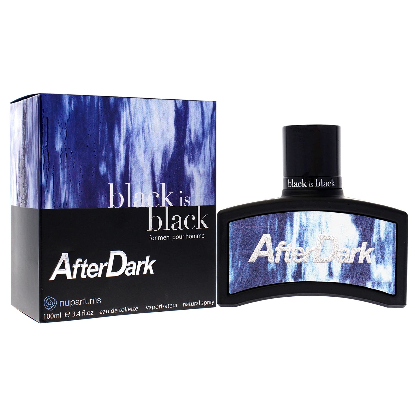 NU Parfums Black Is Black After Dark Men EDT Spray 3.4 oz Beauty & Personal Care Nuparfums