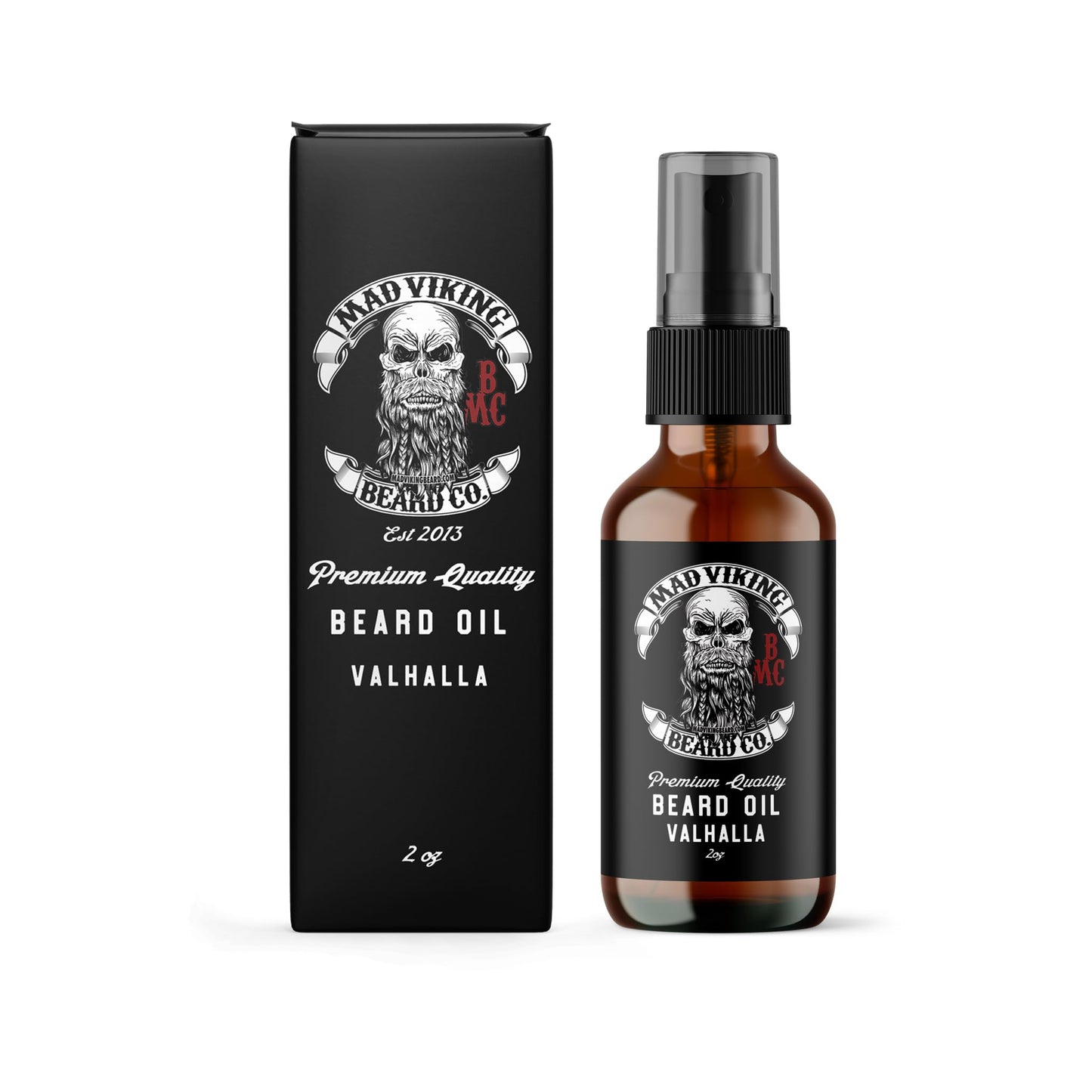 Mad Viking Valhalla Beard Oil - Hydrate, Soften And Grow Your Beard Naturally. Fight Itch And Dandruff With A Smooth Sandalwood & Vanilla Scent, Made Beauty and Personal Care MAD VIKING BEARD CO.