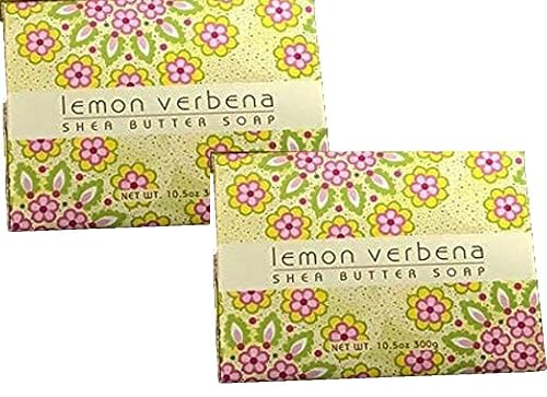 Greenwich Bay Trading Company Set of Two 10.5 oz Shea Butter Soap Bars (Lemon Verbena) Beauty & Personal Care Greenwich Bay Trading Company