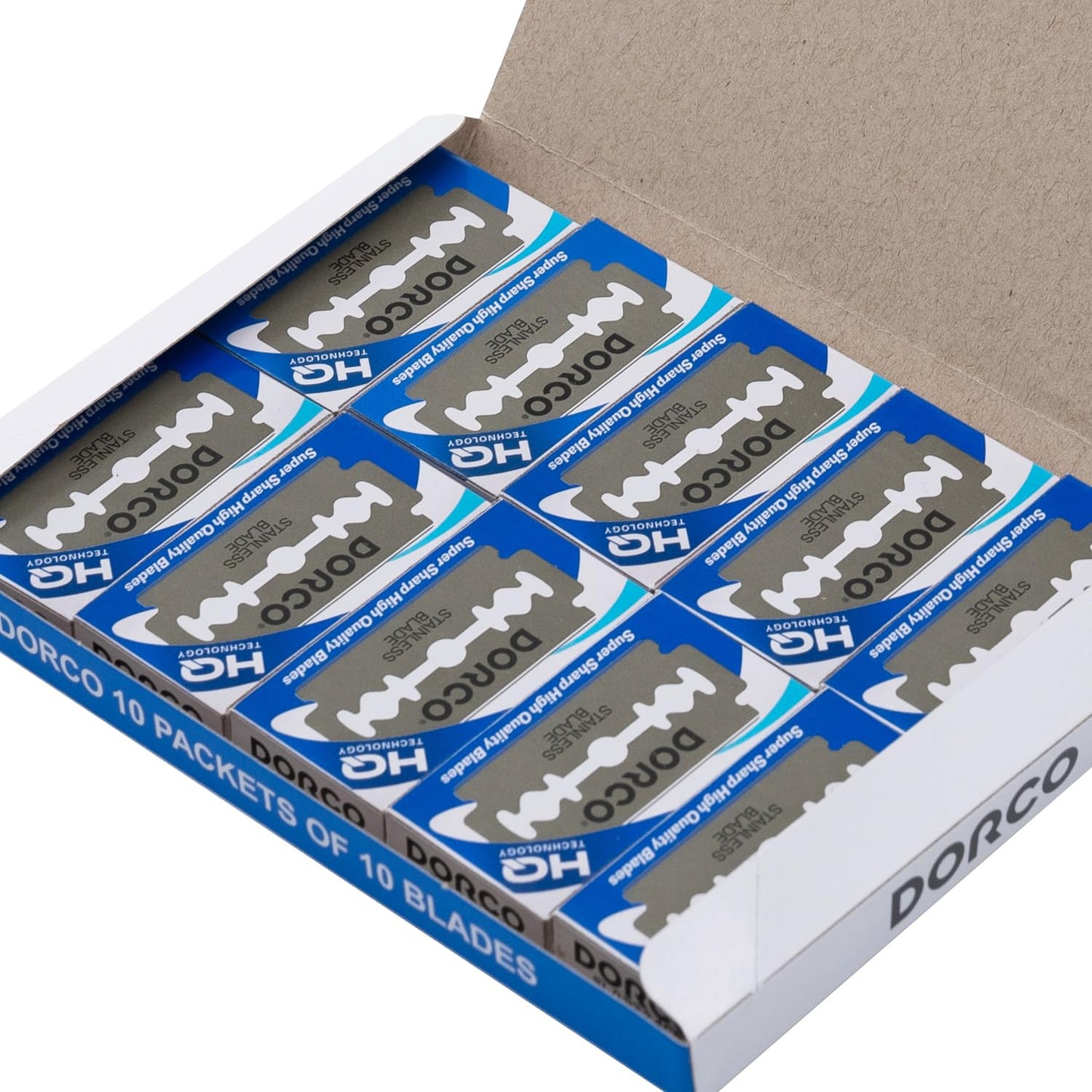 Dorco ST300 Platinum Extra Double Edge Razor Blades 100 Count, Premium Stainless Steel Shaving Blades, Super Sharp for Smooth, Precise Shave, Stocking Beauty and Personal Care DORCO