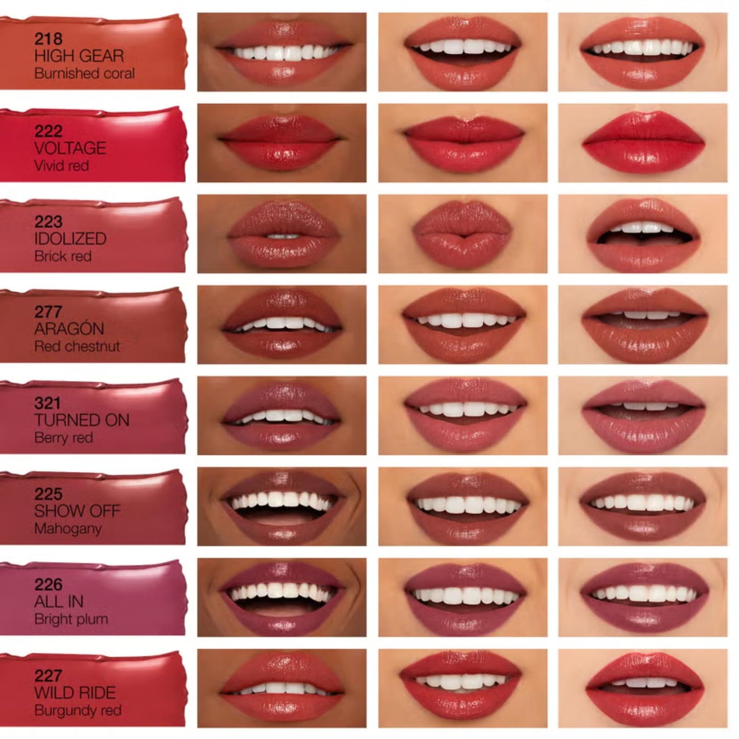 NARS Afterglow Sensual Shine Lipstick - High Gear 218 Beauty & Personal Care NARS