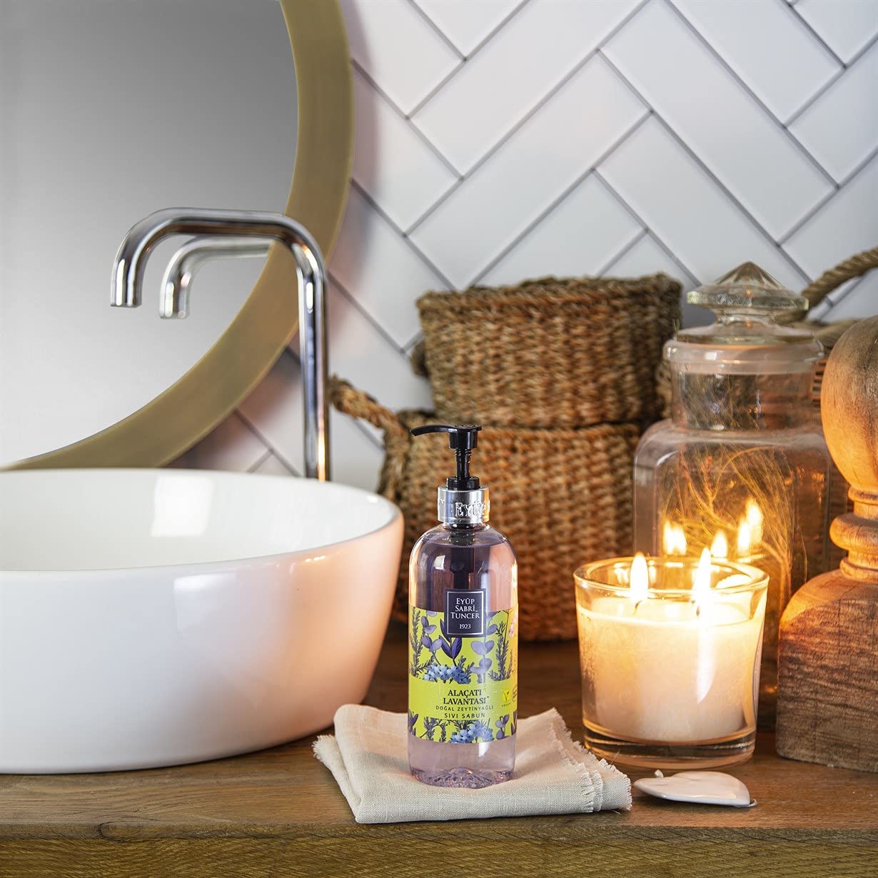 EST Eyup Sabri Tuncer 1923 - Natural Soap Series (Liquid Alacati Lavender -Natural Olive Oil, 1500ml) Beauty & Personal Care EST