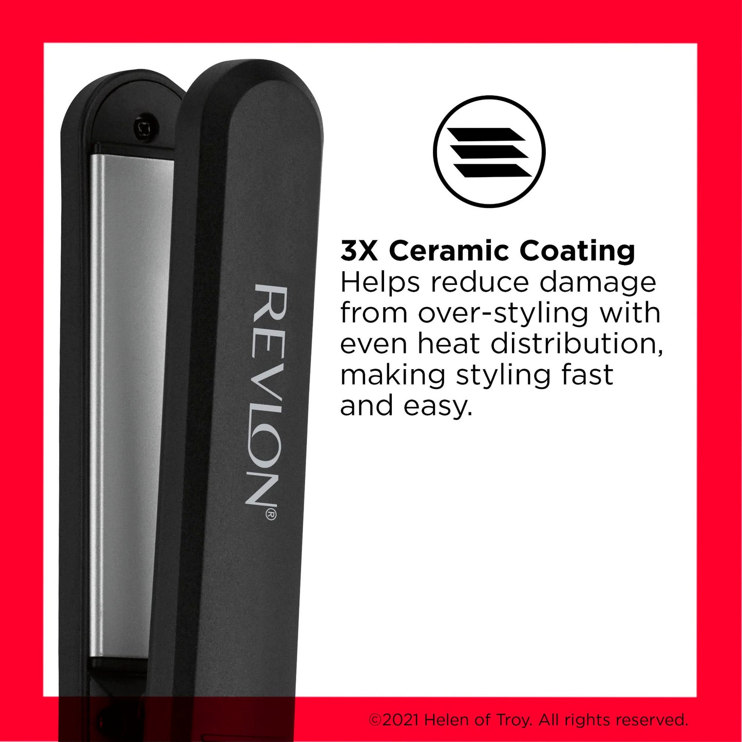 REVLON Perfect Heat Ceramic Digital Flat Iron, 1 inch Beauty & Personal Care REVLON