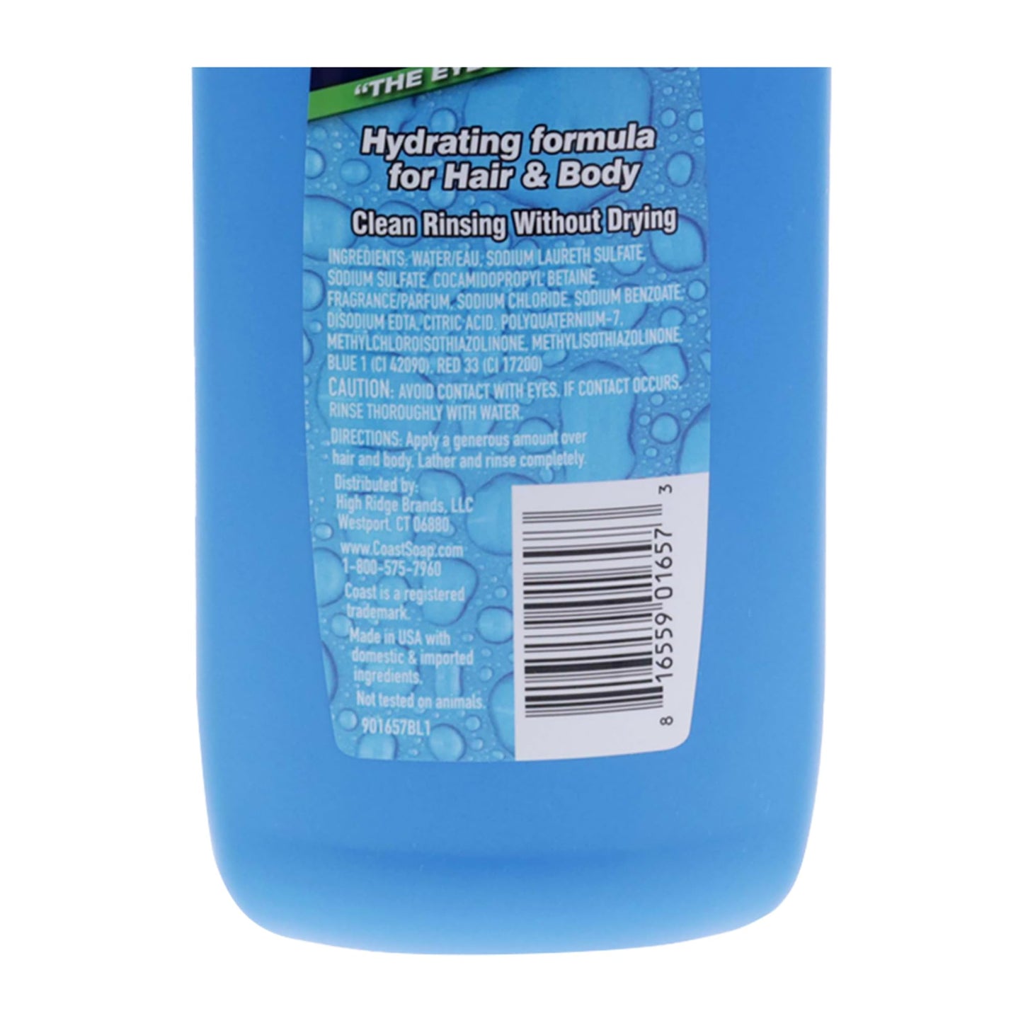Coast 2-in-1 Hair and Body Wash - Rich Foamy Lather - Clean Rinsing Formula without Drying Out Skin - Dual Action - No Parabens or Phthalates - 18 oz Beauty & Personal Care Coast