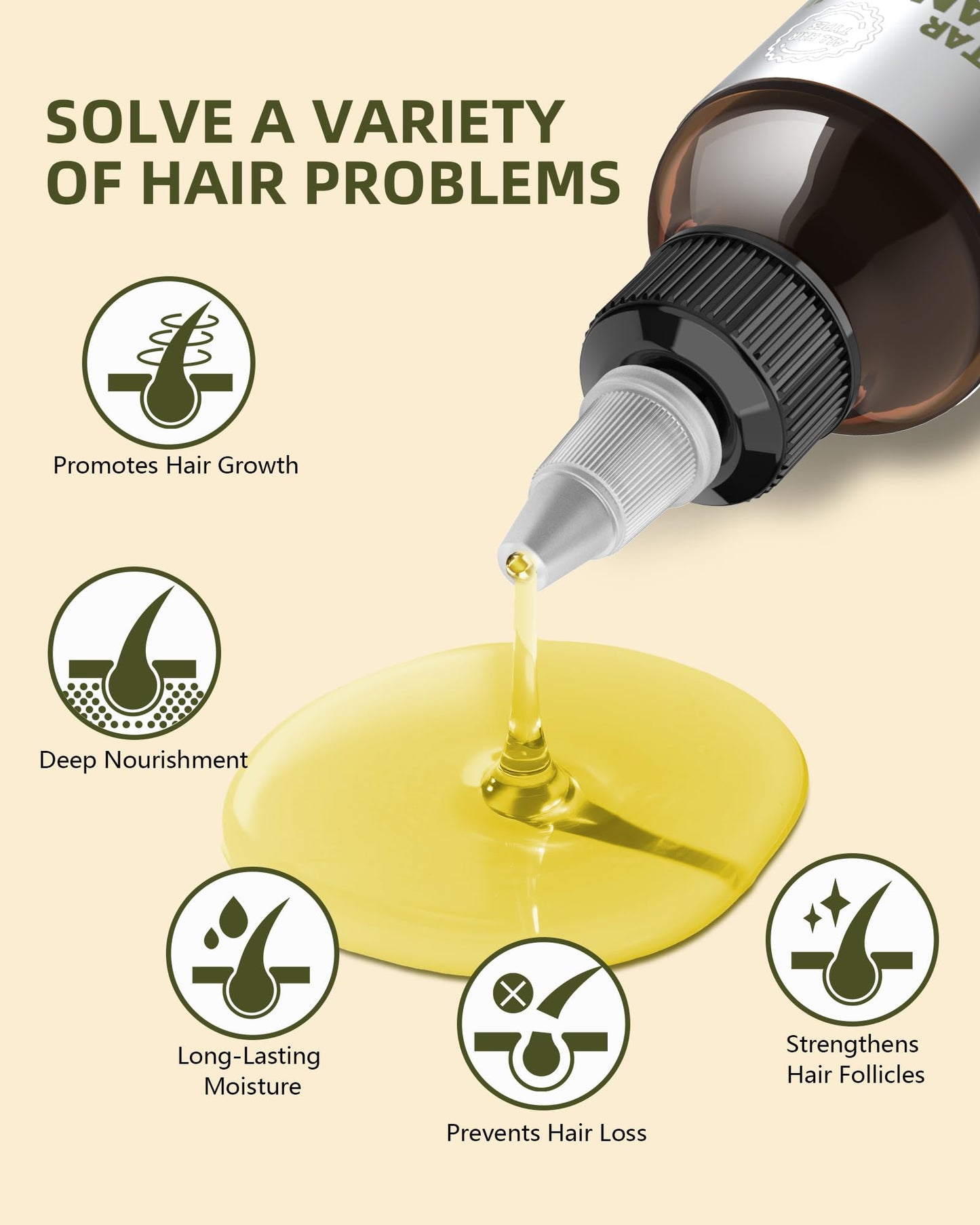 Ktintar 100% Natural Raw Batana Oil for Hair Growth, Dr Sebi Hair Growth Oil From Honduras, Thicker & Stronger Hair, Prevents Hair Loss, Eliminates Beauty & Personal Care Ktintar