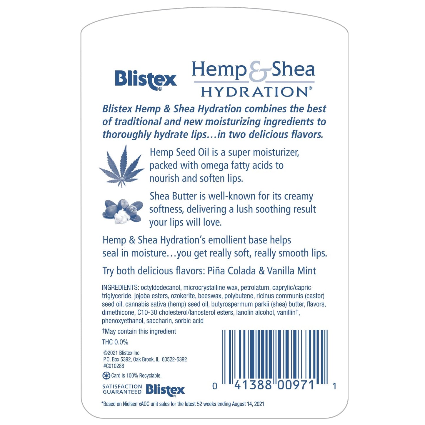 Blistex Hemp & Shea Hydration, 2 count Beauty & Personal Care Blistex