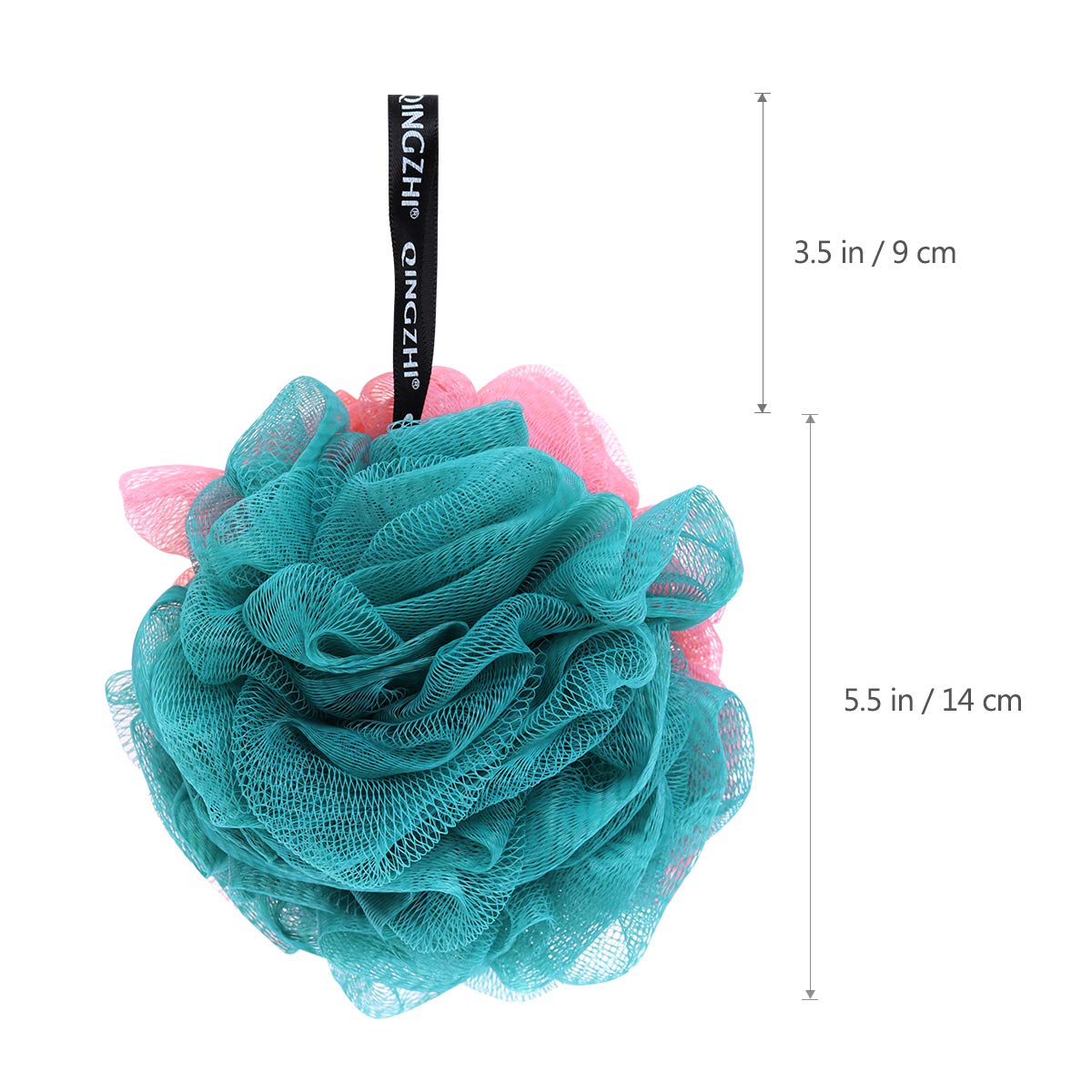 Loofah Bath Shower Sponge Pouf, Mesh Pouf Shower Ball Mesh Bath Sponge Large Size (5 Pack) Beauty and Personal Care FRCOLOR