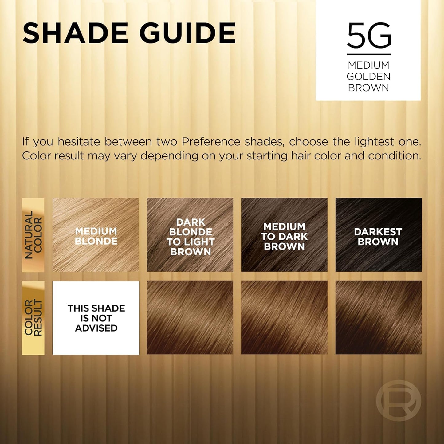 L’Oreal ParisSuperior Preference - 5G Medium Golden Brown (Warmer) 1 Each Beauty & Personal Care L'Oreal Paris