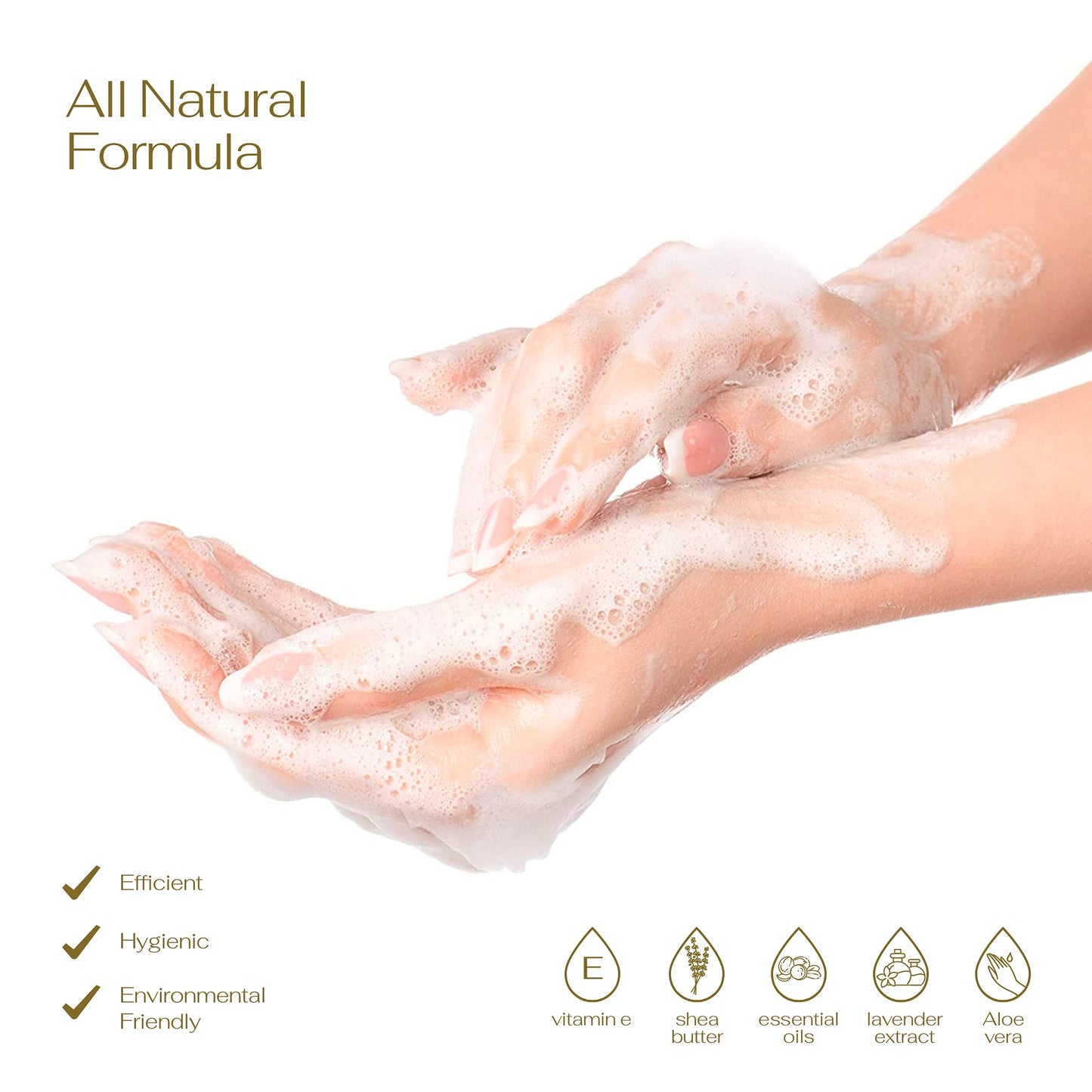 Foaming Hand Soap Pump - 5-PK - Moisturizing Hand Soap Foam with Aloe Vera & Essential Oils - Alcohol-Free Hand Wash in Citrus Blend, Lemon, Orange Beauty & Personal Care LOVERY