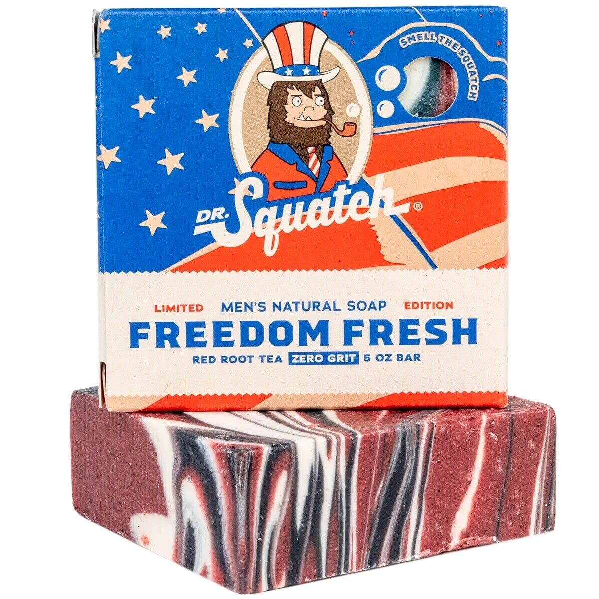Dr. Squatch All Natural Bar Soap for Men with Zero Grit, Freedom Fresh Beauty & Personal Care Dr. Squatch
