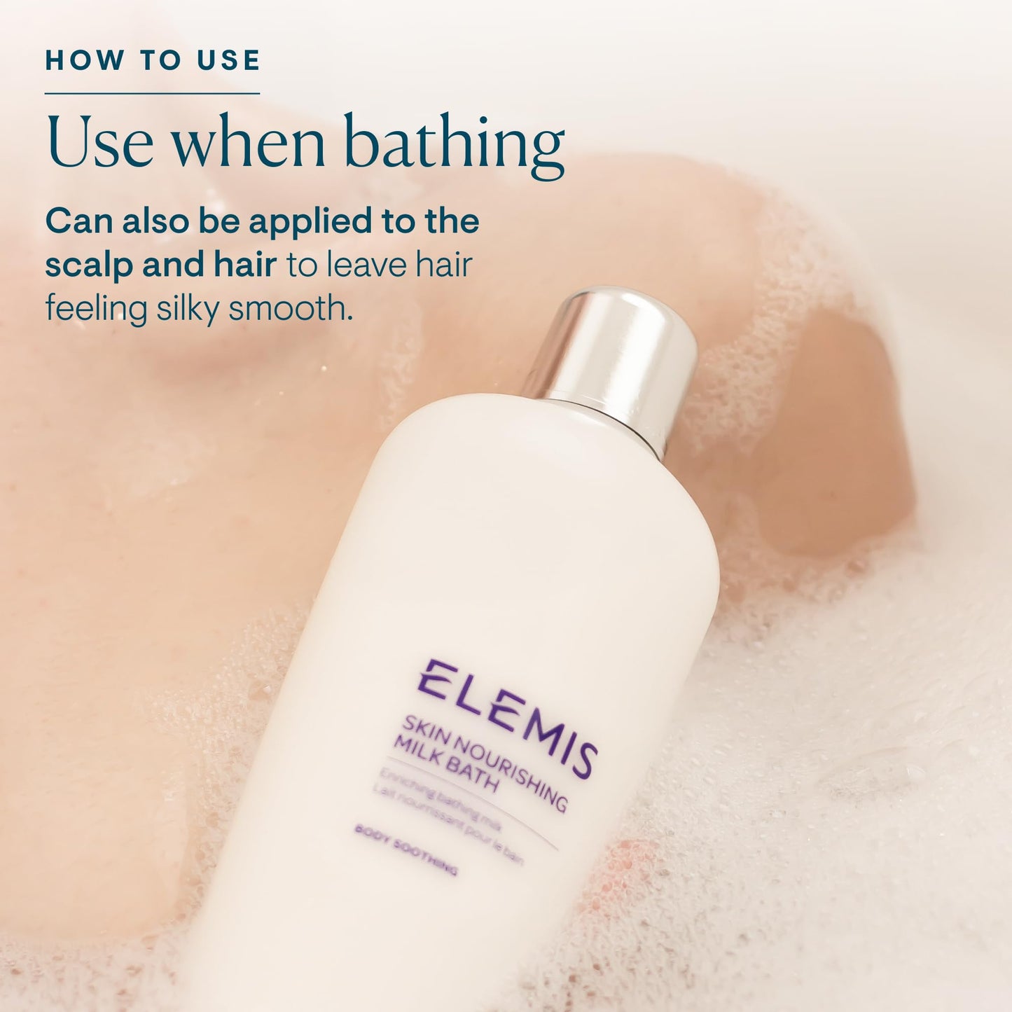 ELEMIS Skin Nourishing Milk Bath 400ml - Softening Body Cleanser for Dry Skin, Gently Moisturizes & Soothes with Milk Protein & Oat Extract Beauty & Personal Care ELEMIS