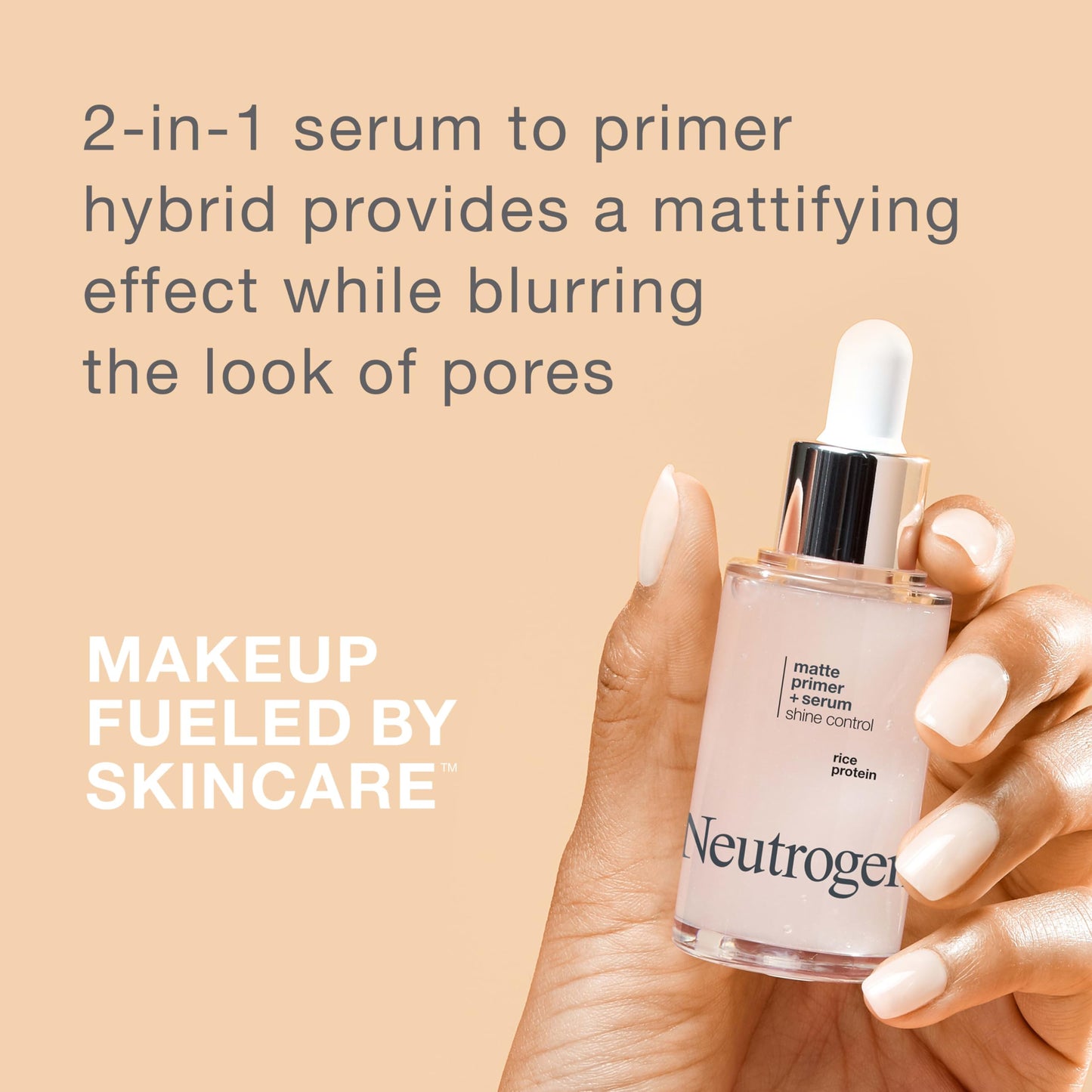 Neutrogena Shine Control Matte Booster Face Primer & Serum, Skin-Mattifying Serum-to-Primer with Rice Protein, Absorbs Excess Oil & Keeps Skin Shine Beauty & Personal Care Neutrogena