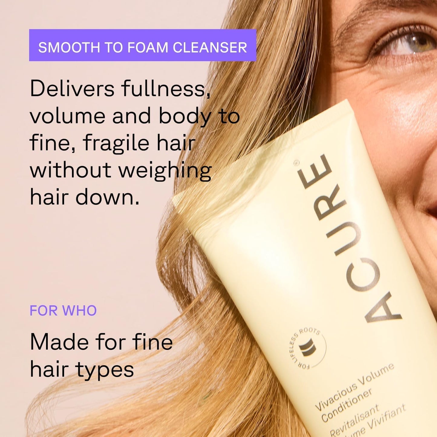 Acure Vivacious Volume Shampoo and Conditioner Set - Thickening & Volumizing Hair Care for Thick, Full Locks, Boost for Thin, Fine Hair, Sulfate Free Beauty & Personal Care Acure