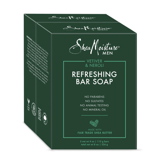 Sheamoisture, Men Bar Soap Vetiver & Neroli, 4 Ounce 2 Pk Beauty & Personal Care Shea Moisture