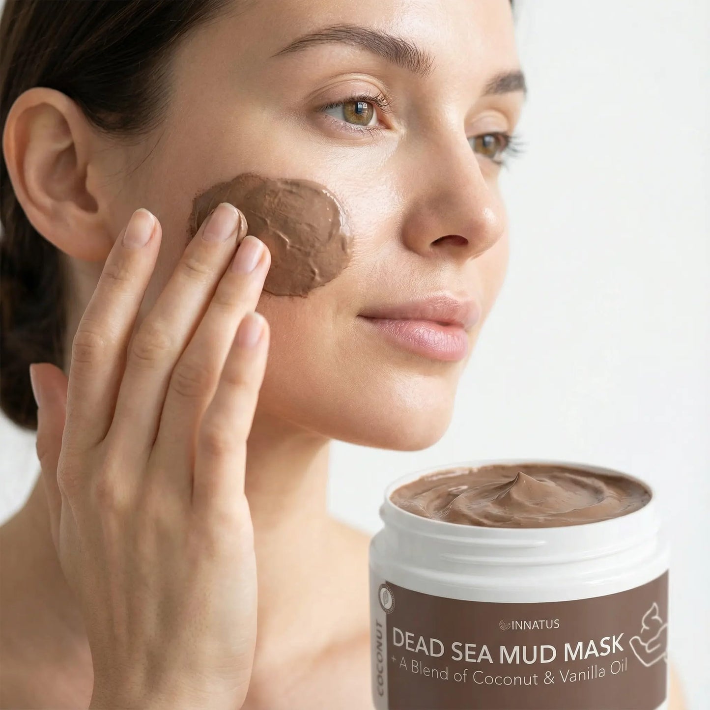 INNATUS Dead Sea Mud Mask with Agave Coconut Oil - 4oz Detoxifying & Hydrating Face Mask - Purifies Skin & Controls Acne While Nourishing with Coconut Beauty & Personal Care INNATUS