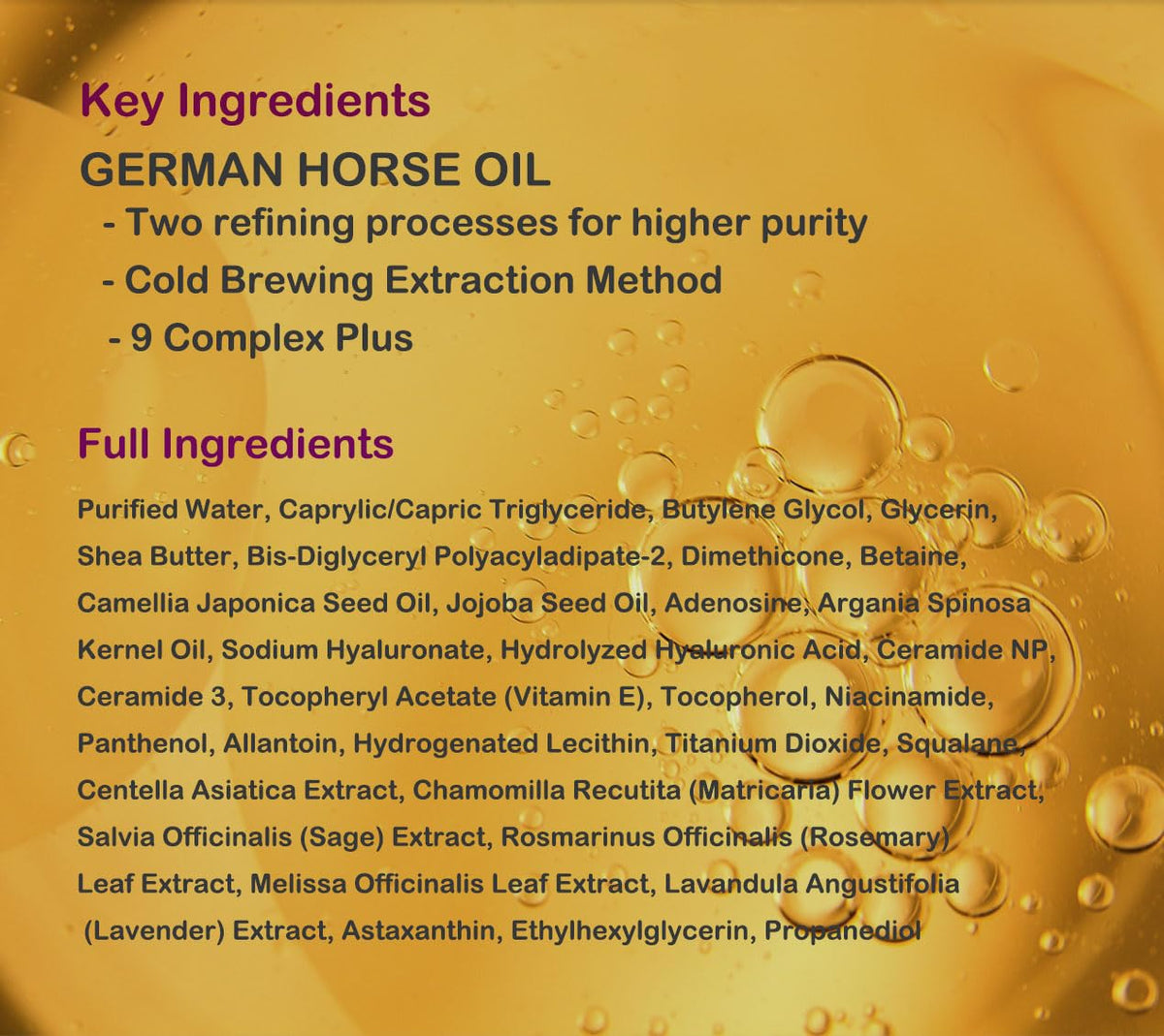 GUERISSON 9 Complex Horse Oil Cream 70g | Premium K-Beauty Moisturizer | Hydrating, Radiance-Boosting, Barrier-Supporting | Trusted Korean Daily Face Beauty & Personal Care GUERISSON