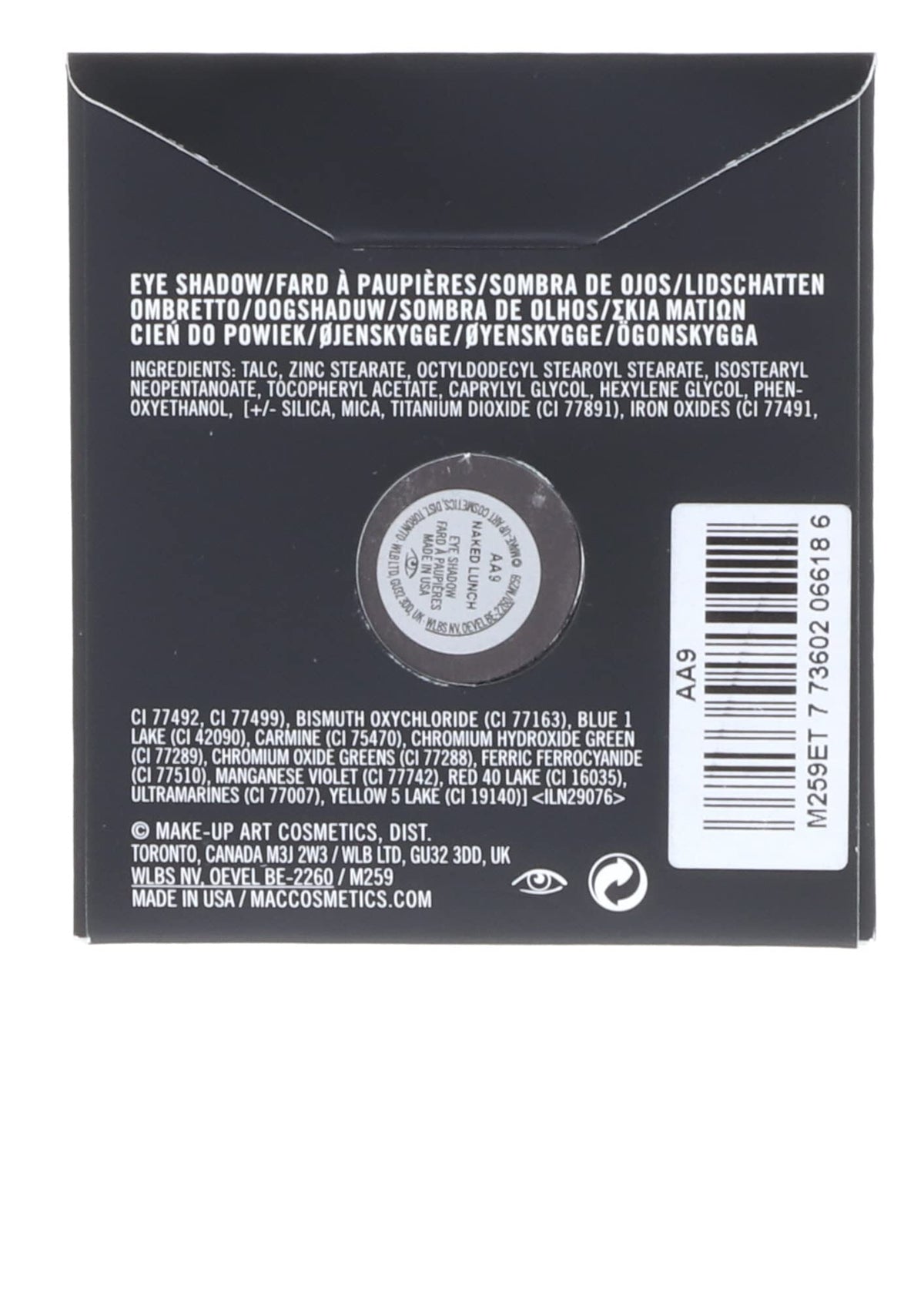MAC Pro Palette Refill Eyeshadow NAKED LUNCH