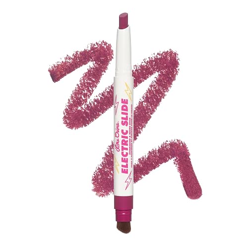 Lime Crime Electric Slide Eyeshadow & Brush Stick, As If - Lightweight 2-in-1 Eyeshadow Smudge Stick with Angled Brush for Long Lasting & Natural Beauty & Personal Care Lime Crime