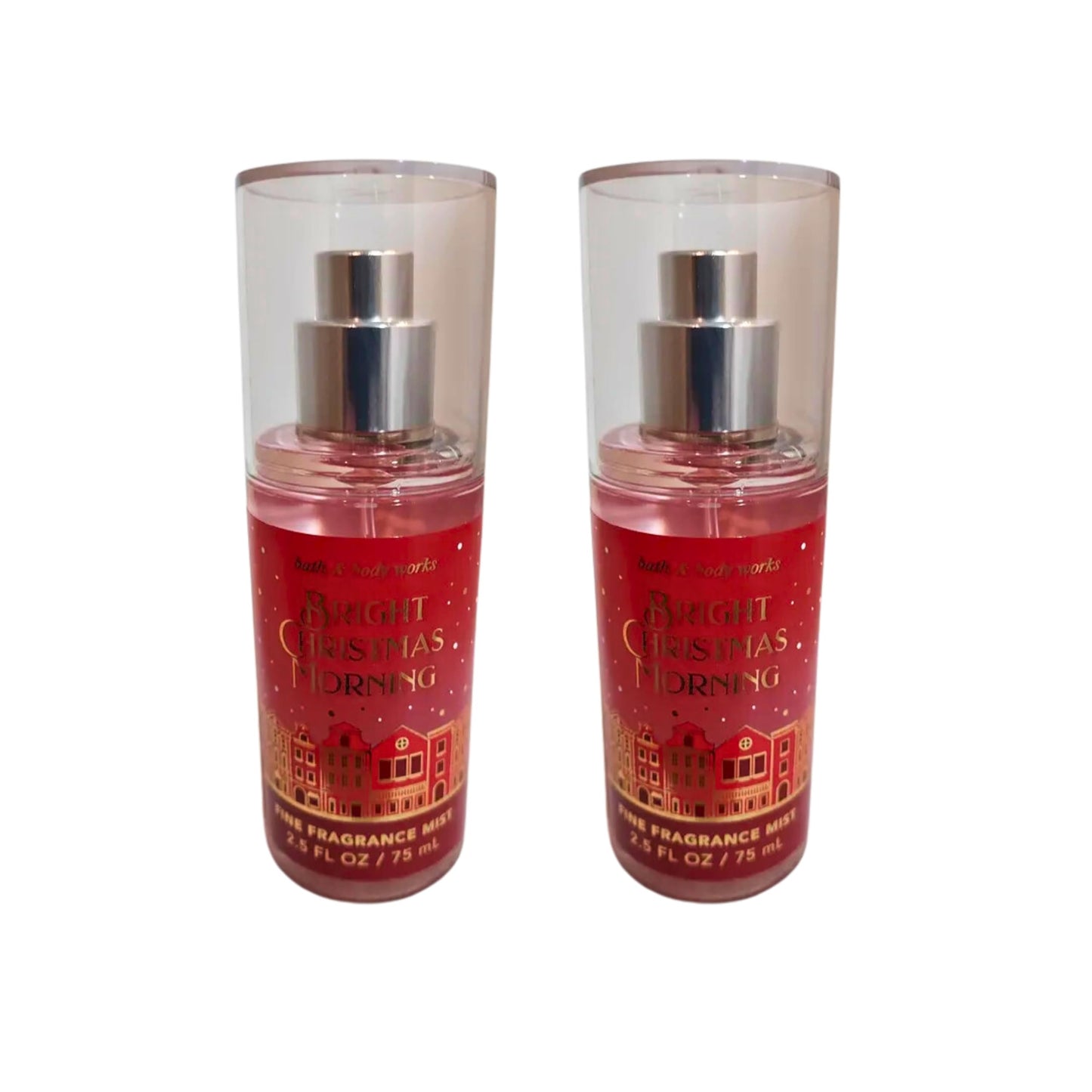 Bath & Body Works Mini Travel Size Fine Fragrance Mists, 2.5oz Each, Set of 2 (Bright Christmas Morning) Beauty & Personal Care Bath & Body Works