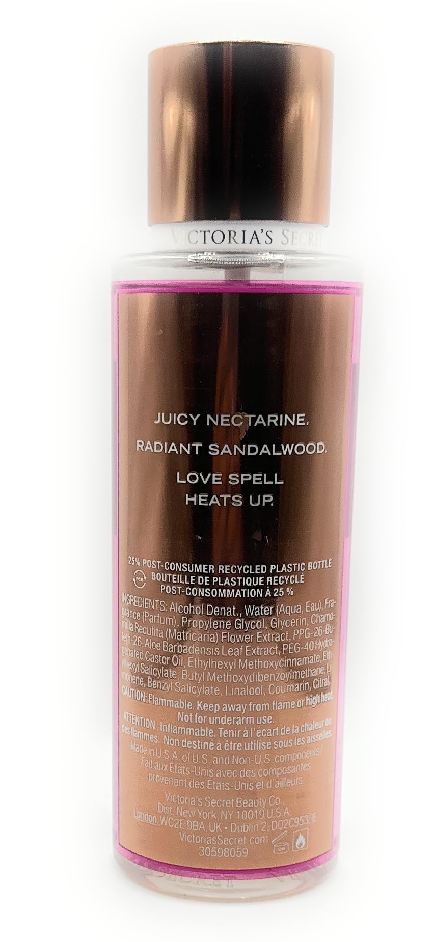 Victoria's Secret Love Spell Heat Fragrance Body Mist 8.4 fluid Ounce Spray