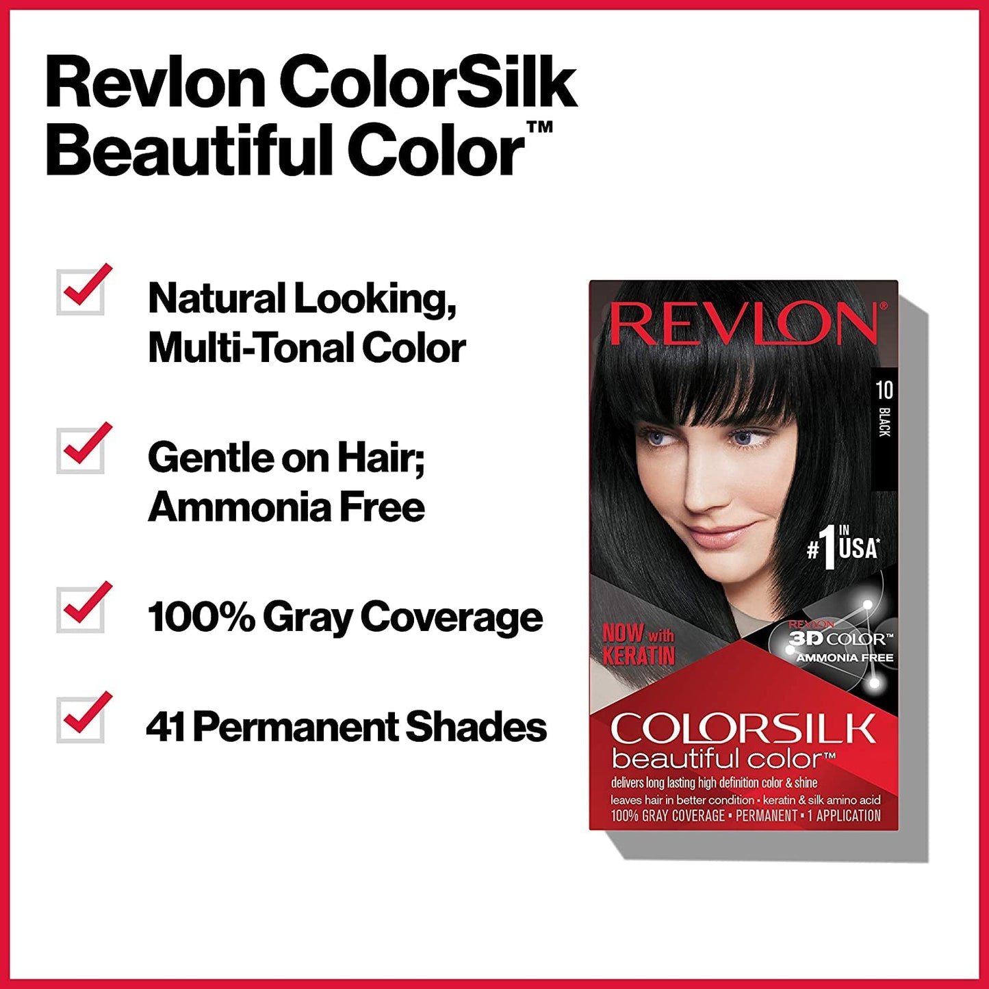 Revlon ColorSilk Beautiful Color, Soft Black [11] 1 ea (Pack of 6) Beauty & Personal Care REVLON
