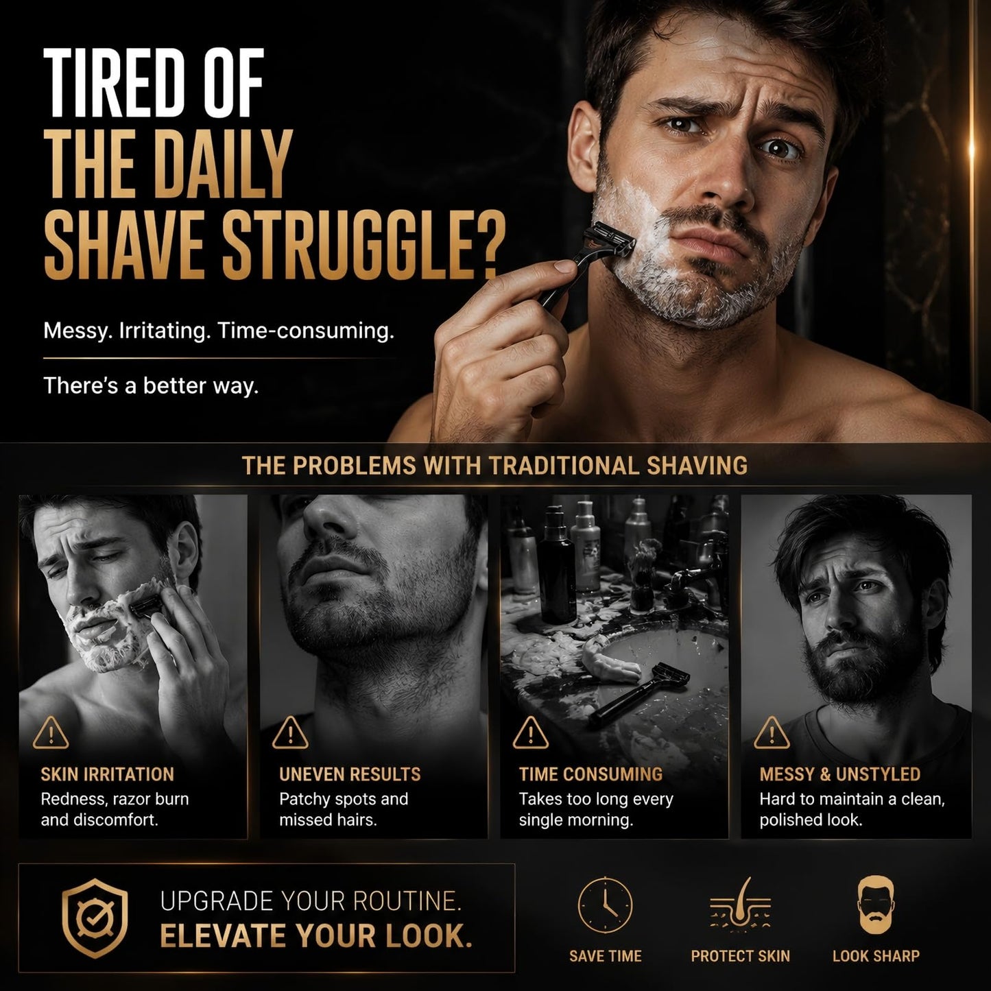HORWIA 5Pcs Beard Shaper,Goatee Beard Styling Stencils Different Size,Beard Lineup Tool,Precision Goatee Template for Clean Sleek Stylish BeardLines Beauty and Personal Care horwia