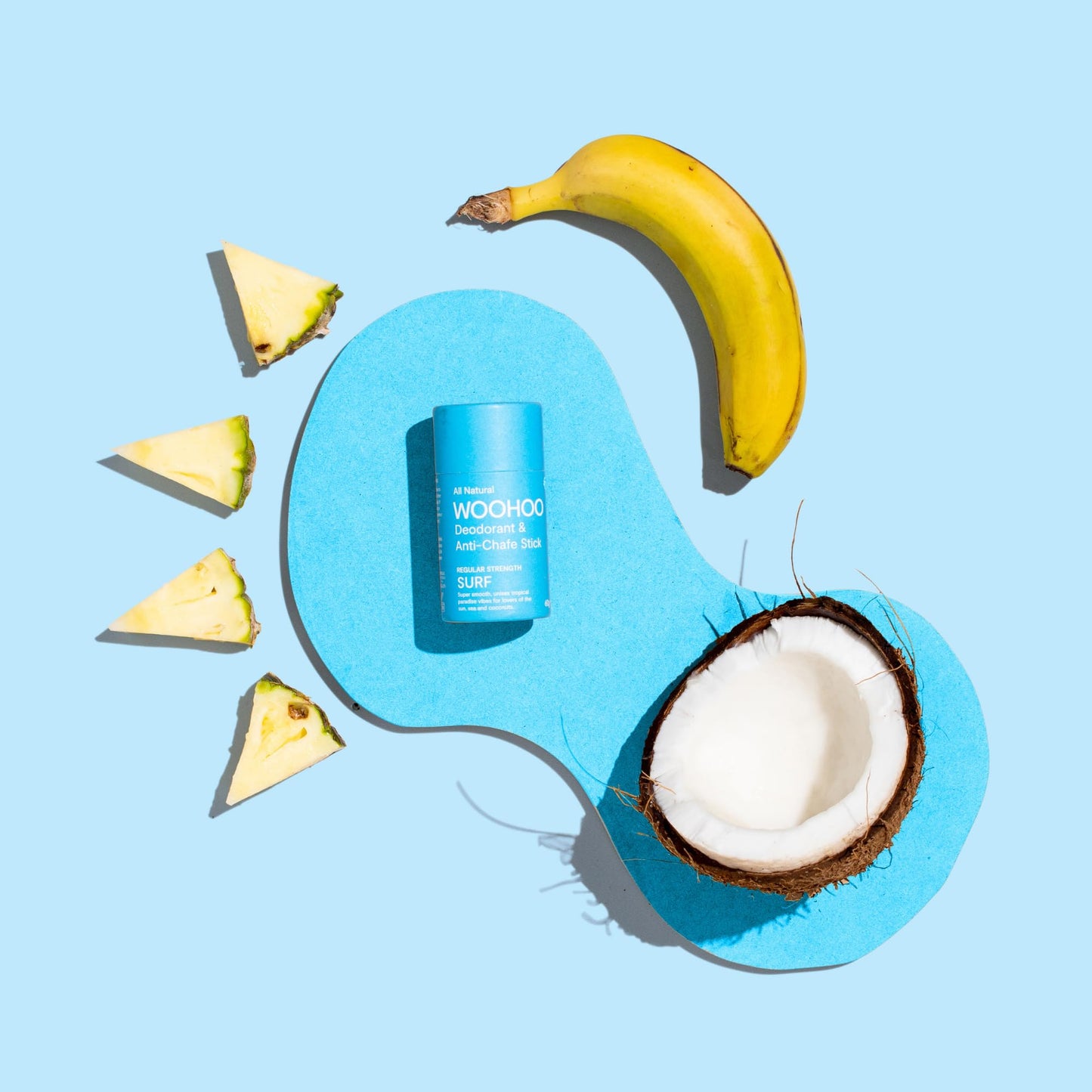 Woohoo! Body All-Natural Deodorant & Anti-Chafe Stick (Surf, 2.1 oz Eco Tube) Beauty and Personal Care Woohoo Body