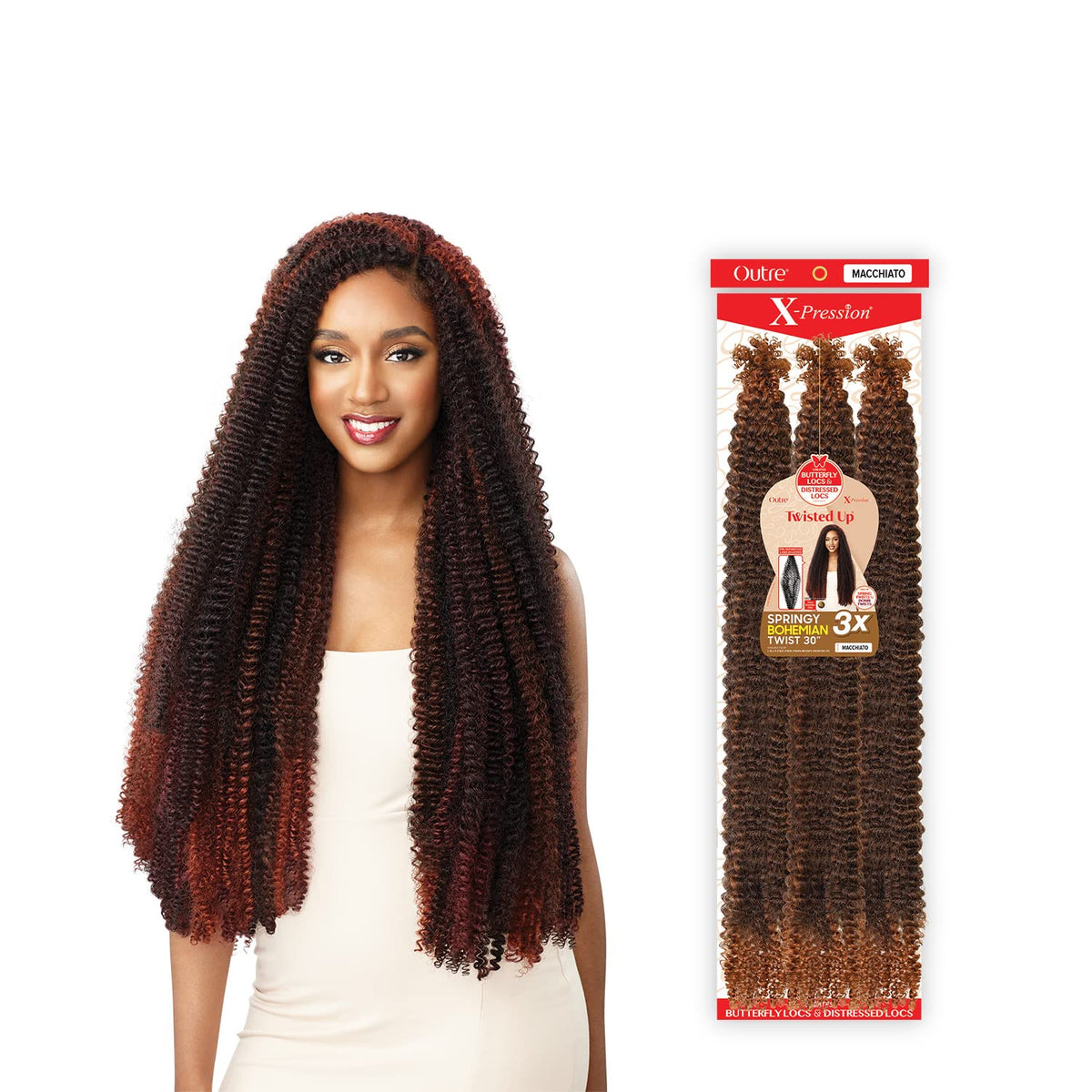 Outre Xpression Twisted Up 3X's Pack Springy Bohemian Twist - 30"