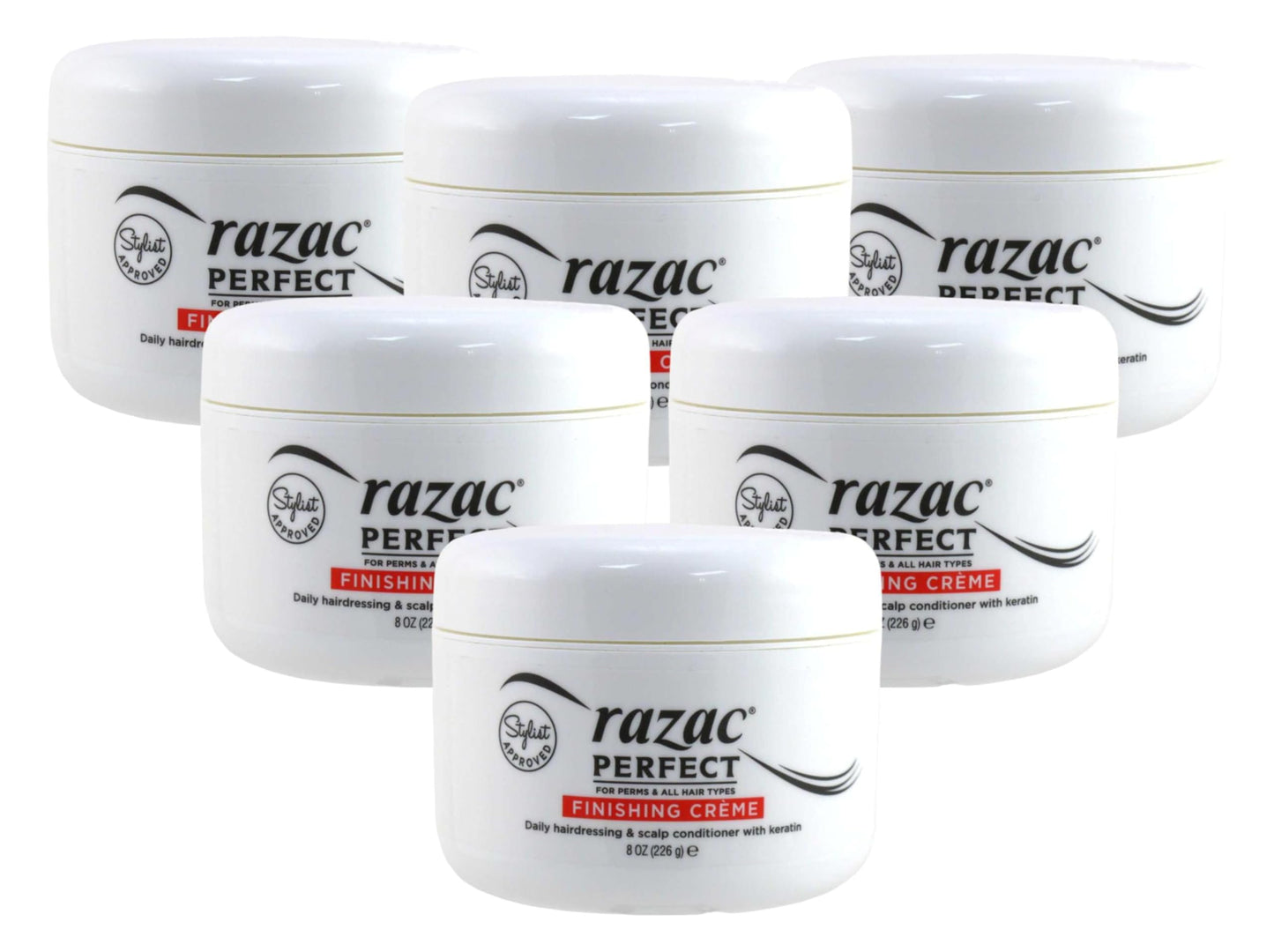 Razac Perfect For Perms Finish Creme 8 Ounce (235ml) (6 Pack) Beauty & Personal Care Razac Perfect For Perms Finishing Creme
