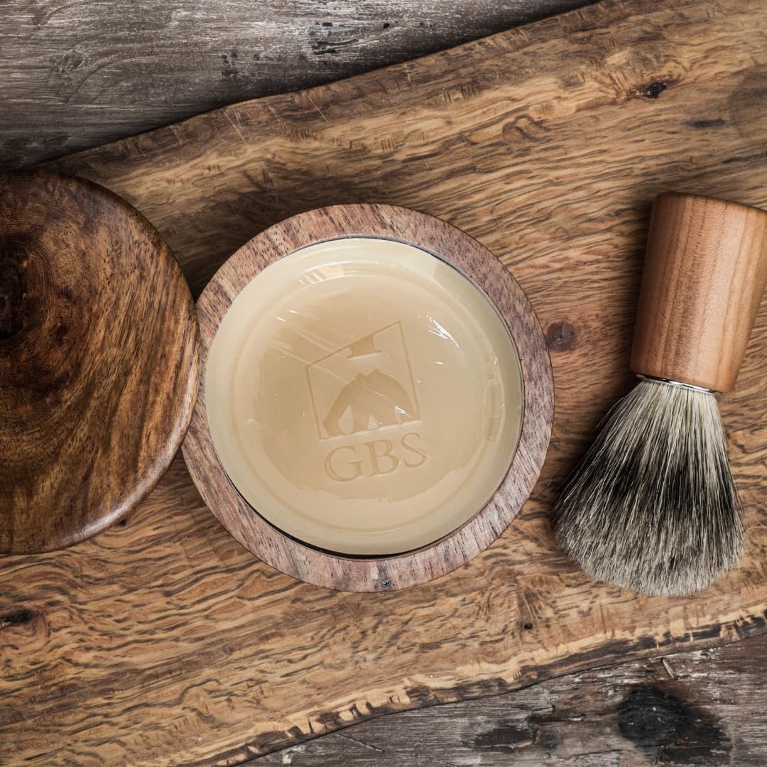 GENTS Men's Shaving Soap 97% All Natural Enriched With Shea Butter and Glycerin, Creates Rich Lather Form (3 Pack Fragrance Free) Beauty and Personal Care G.B.S