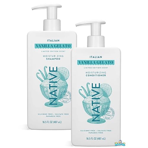 Native Italian Vanilla Gelato Limited Edition Moisturizing Shampoo Conditioner 16.5 fl oz - Pack Of 02 Beauty & Personal Care Native