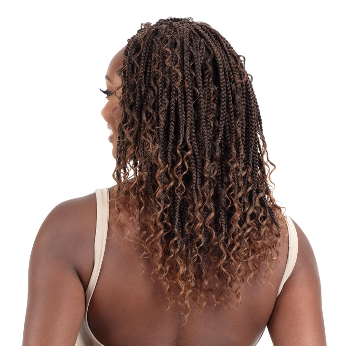 FreeTress Crochet Braids 3X Rebel Boho Braid 12" (Off Black 1B)